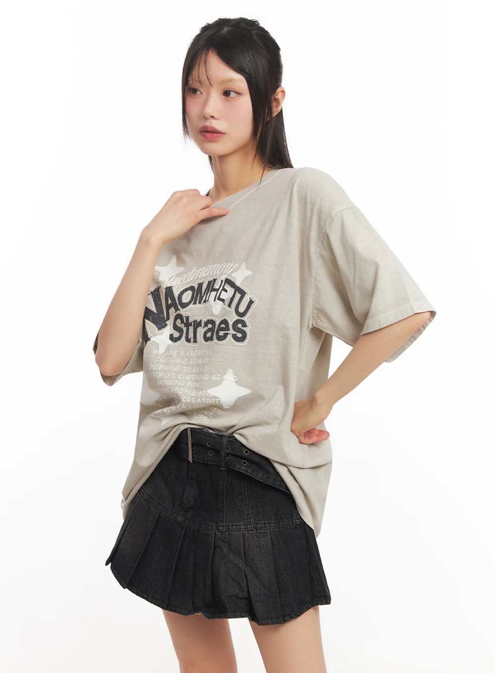 Star Graphic Cotton T-Shirt IY502 - Image 15