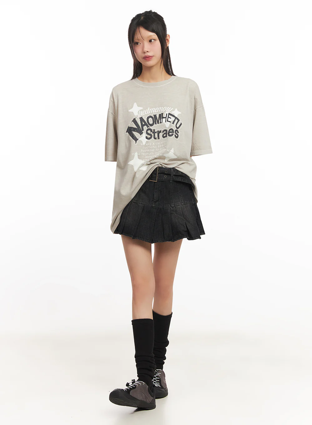 Star Graphic Cotton T-Shirt IY502 - Image 6