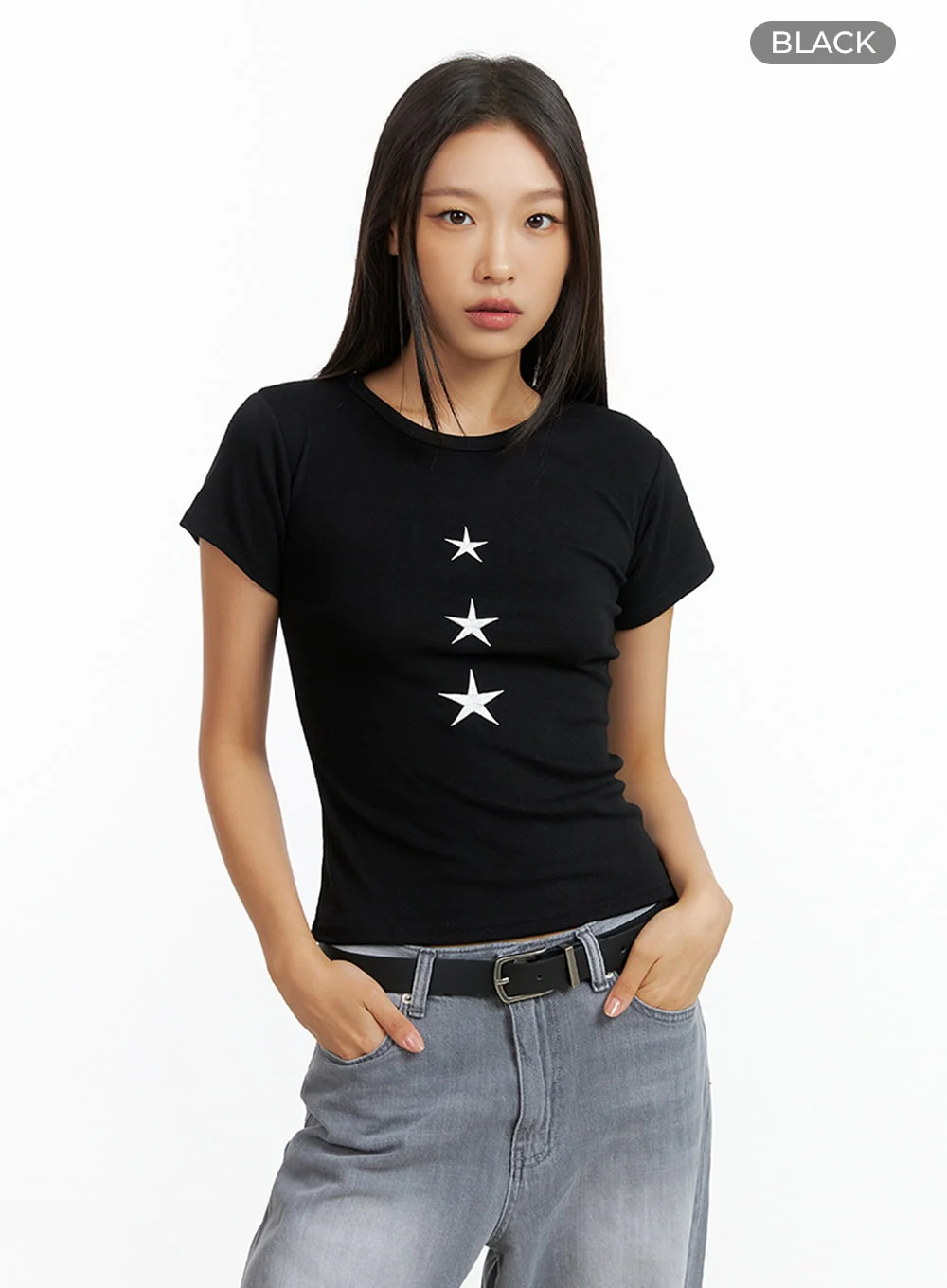 Star Graphic Crop Top IL409 - Image 10