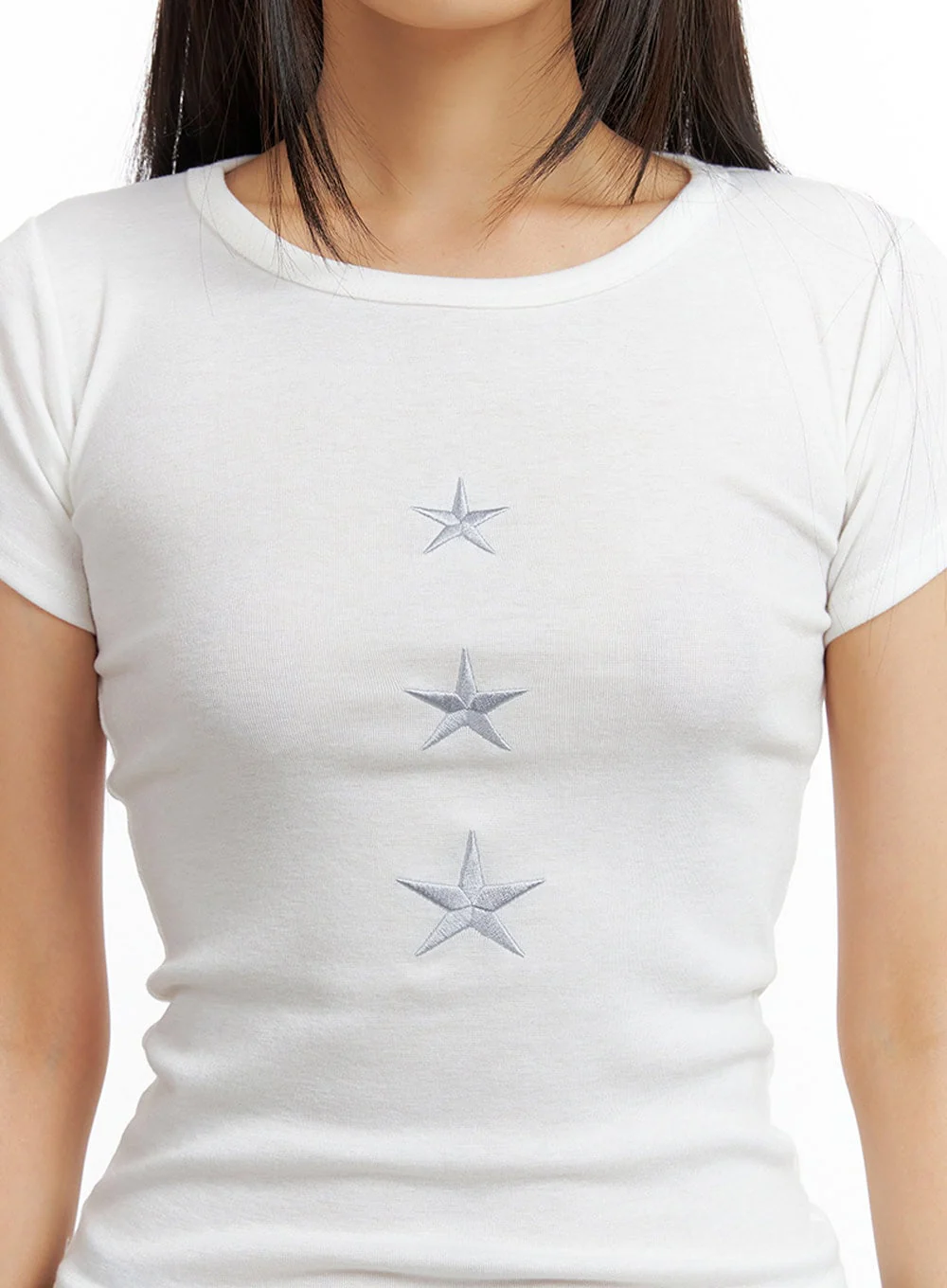 Star Graphic Crop Top IL409 - Image 3