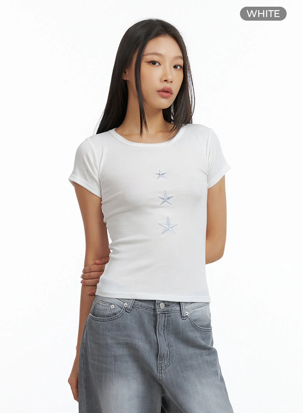 Star Graphic Crop Top IL409 - Image 8