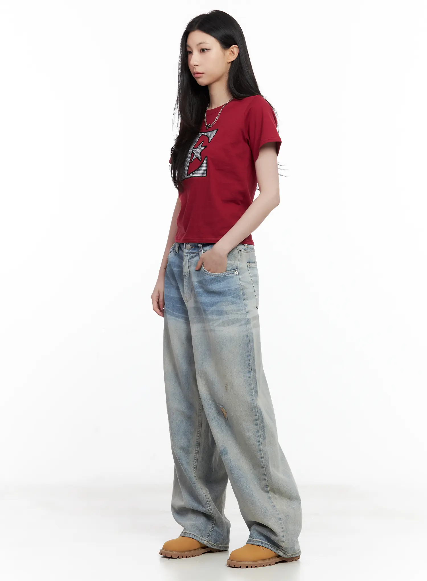 Star Print Casual Tee CL501 - Image 10