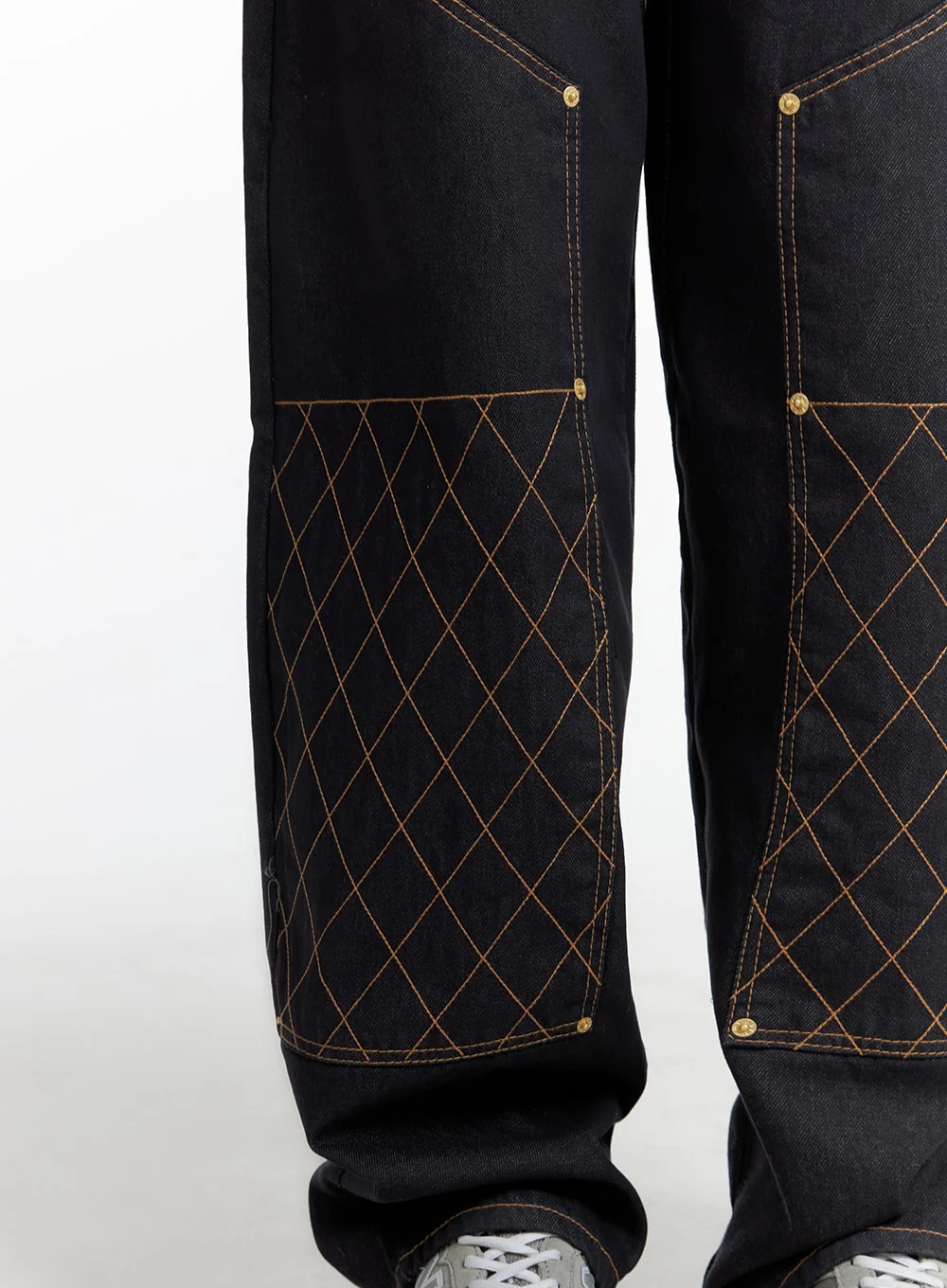 Stitched Wide Denim Jeans CF408 - Image 4
