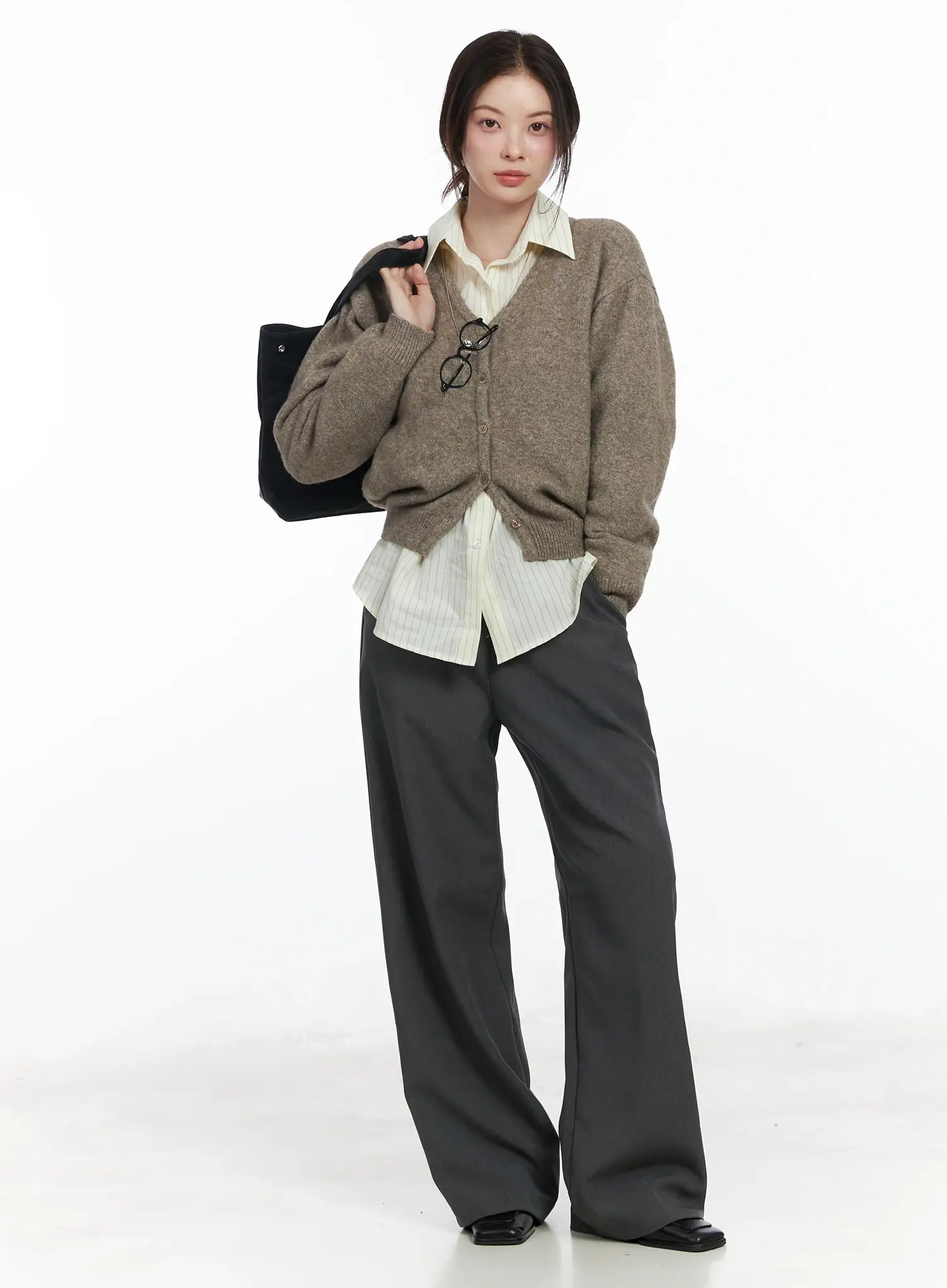 Straight Fit Wide Slacks IF525 - Image 12