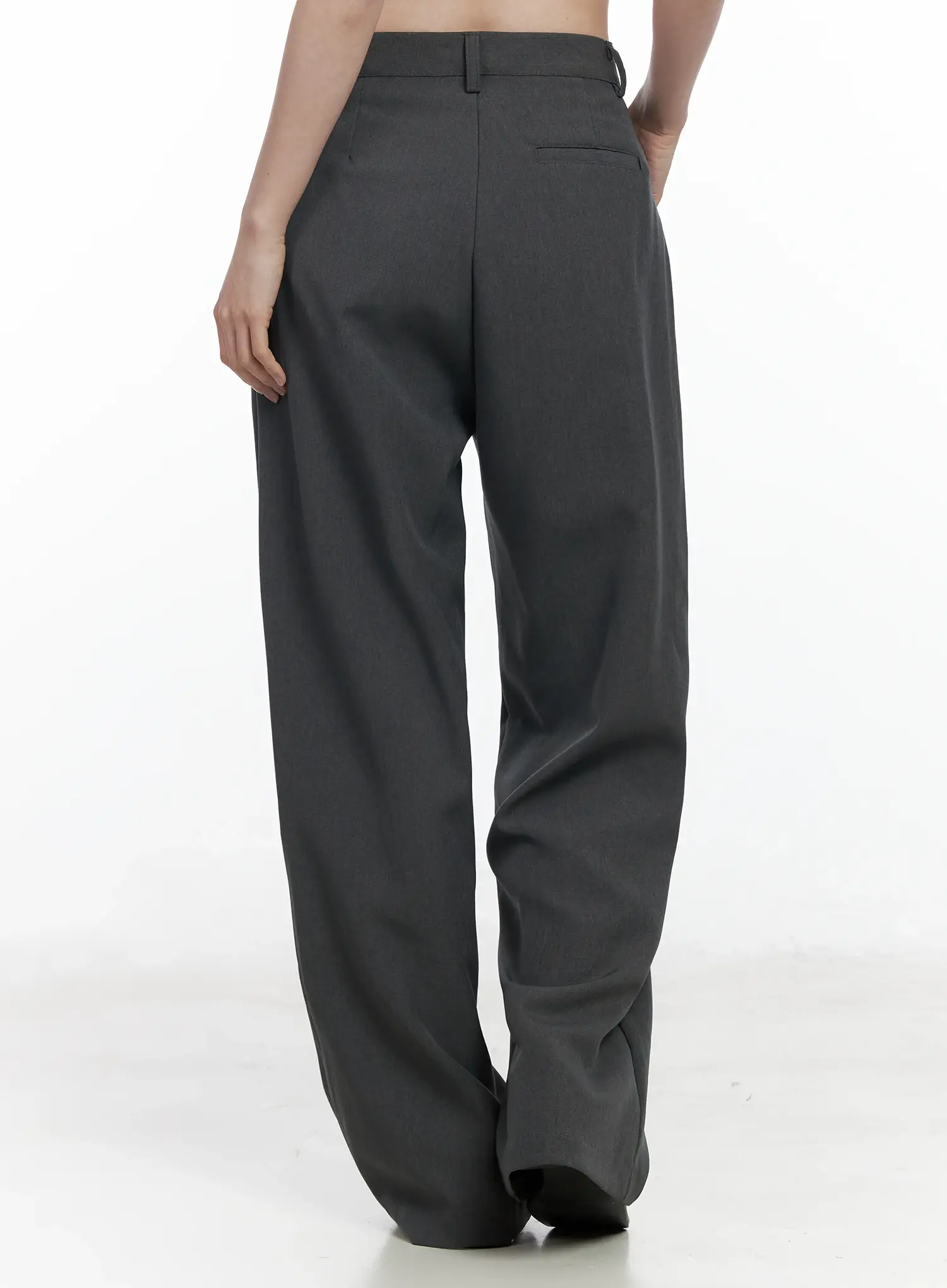 Straight Fit Wide Slacks IF525 - Image 5