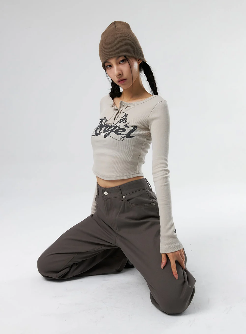 Straight Leg Cotton Pants IS327 - Image 11
