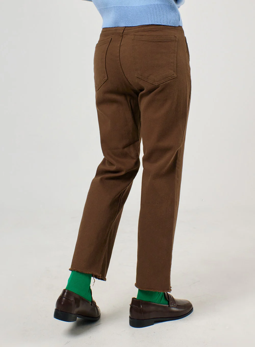 Straight Leg Cotton Pants OF405 - Image 5