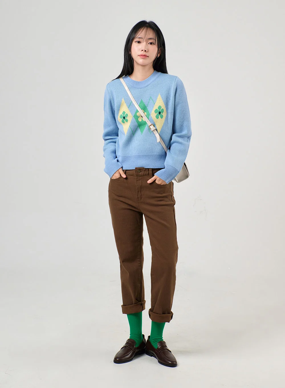 Straight Leg Cotton Pants OF405 - Image 6