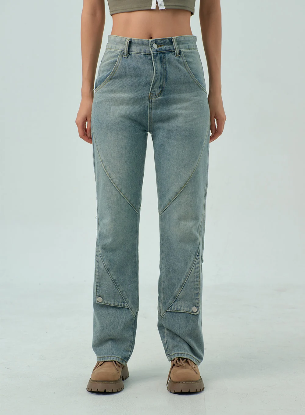 Straight Leg Jeans CY330 - Image 2
