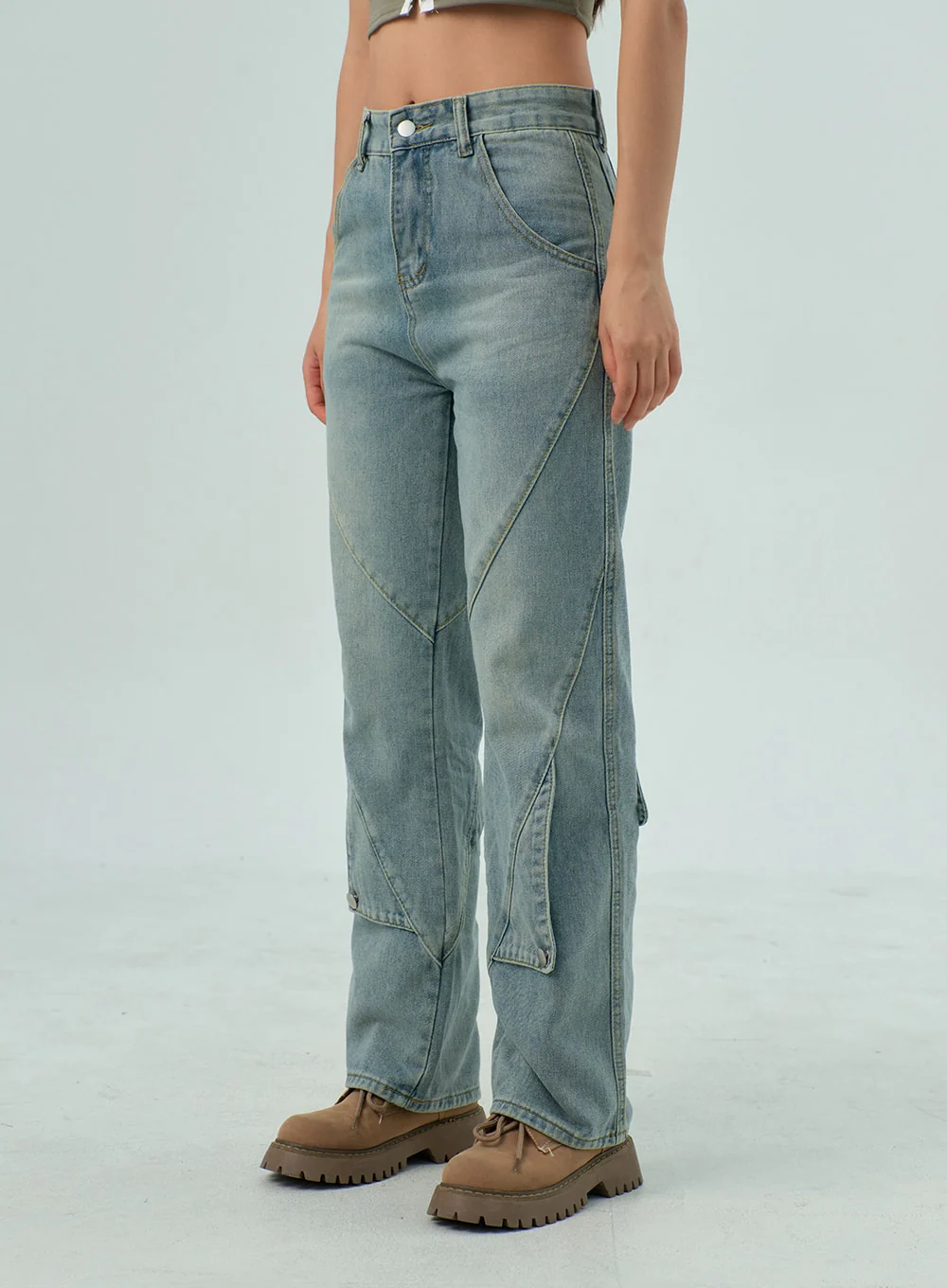Straight Leg Jeans CY330 - Image 5