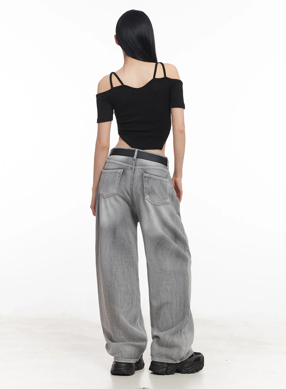 Strappy Off-Shoulder Crop Top IY516 - Image 12