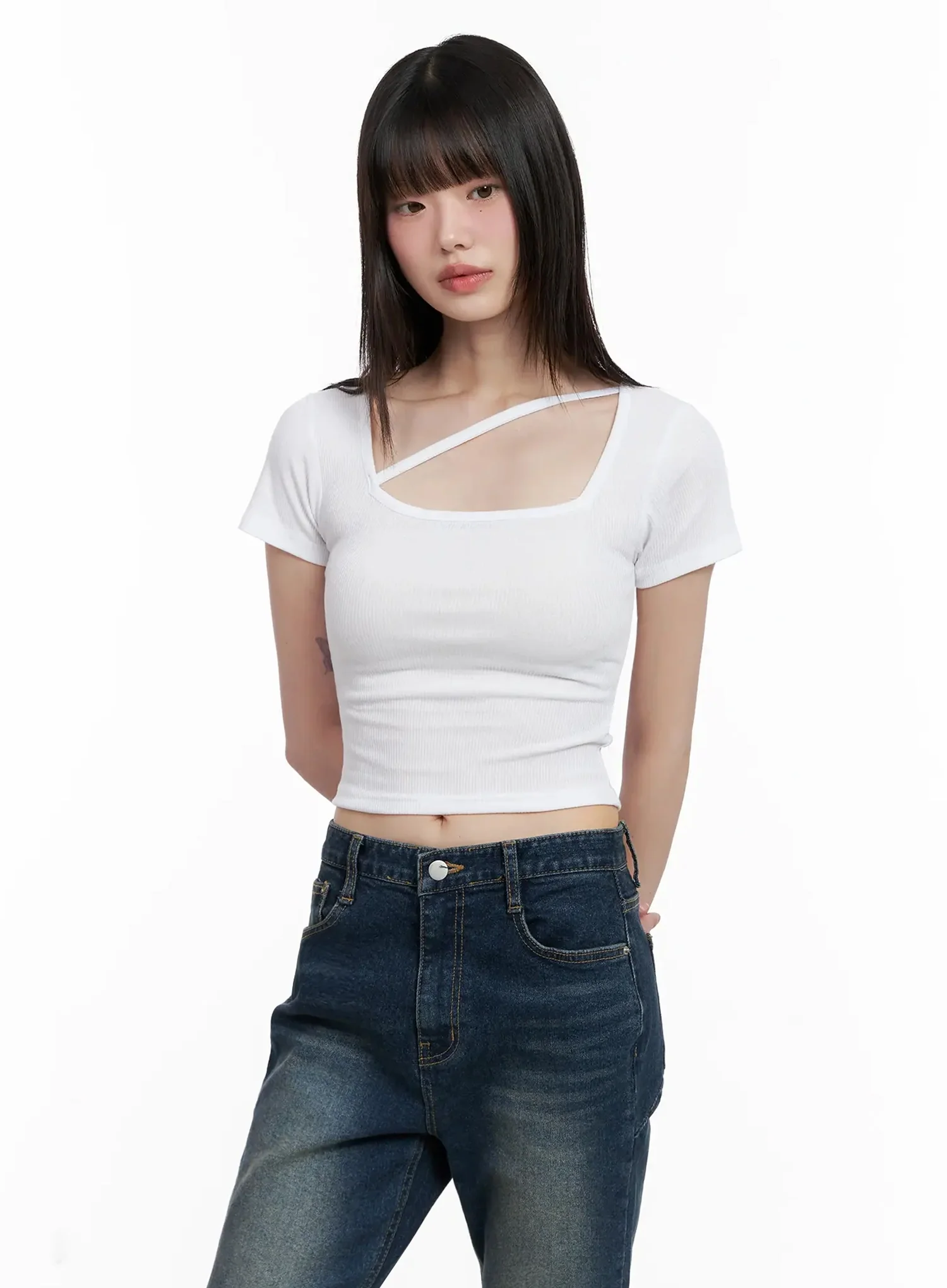Strappy Square Neck Crop Top IL531 - Image 13