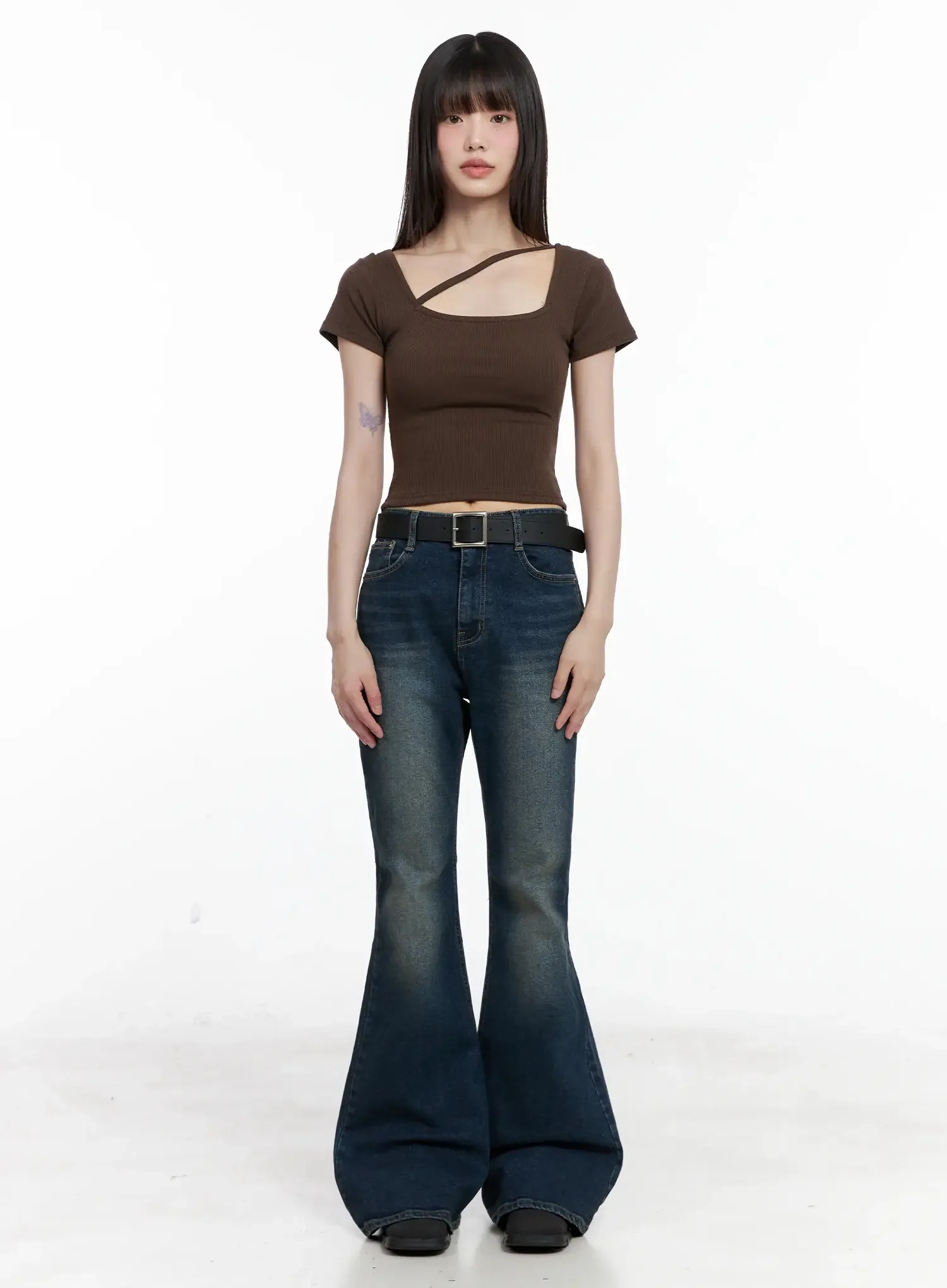 Strappy Square Neck Crop Top IL531 - Image 5