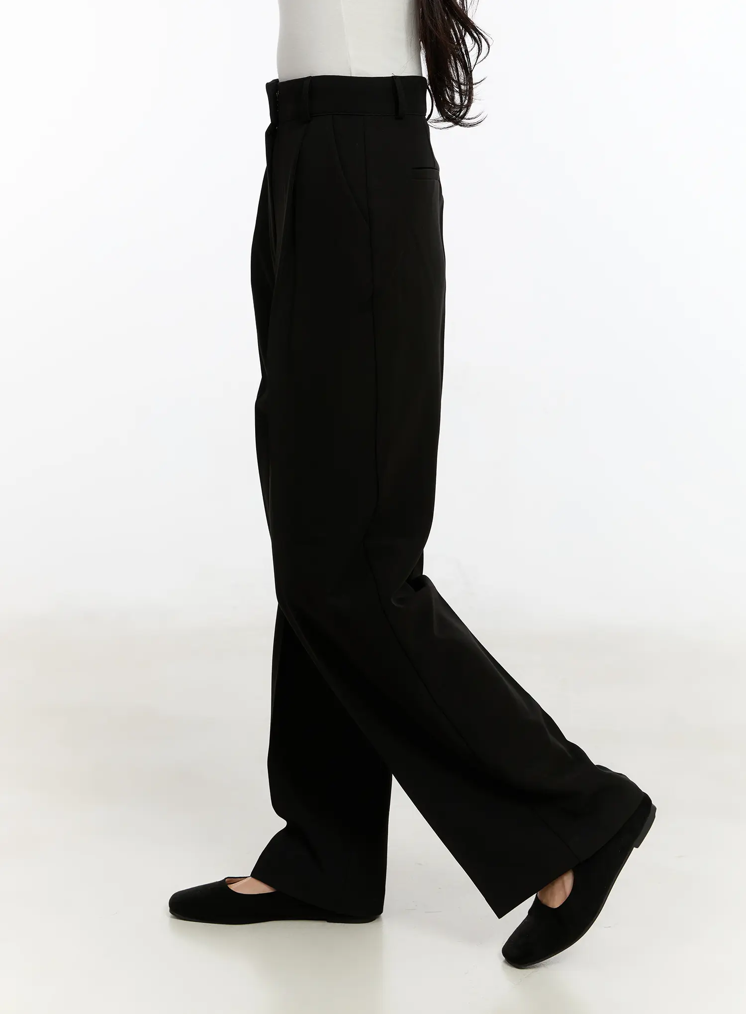Stretch Wide Leg Trousers CM510 - Image 4