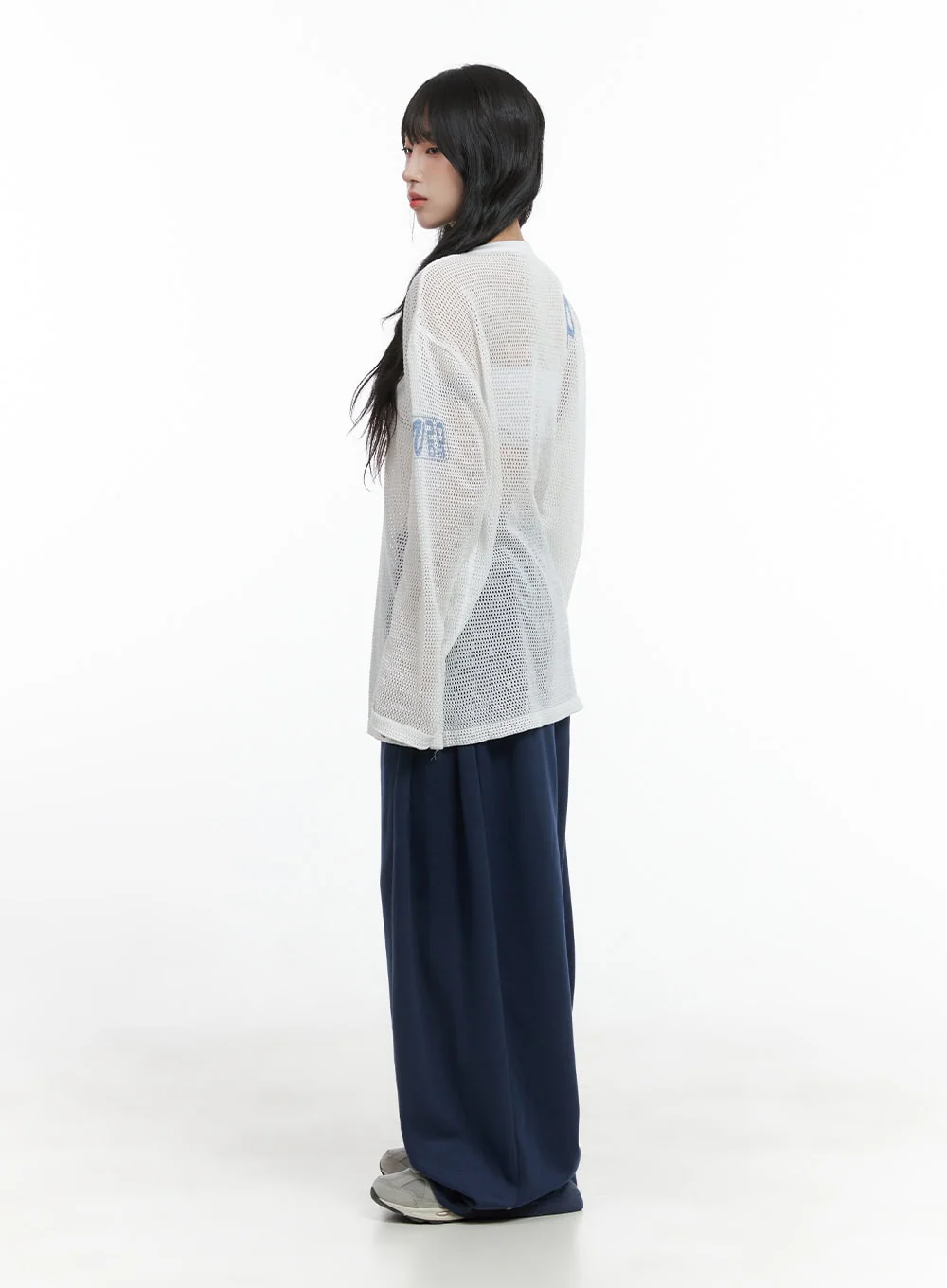 String Banded Pintuck Sweatpants CG421 - Image 5