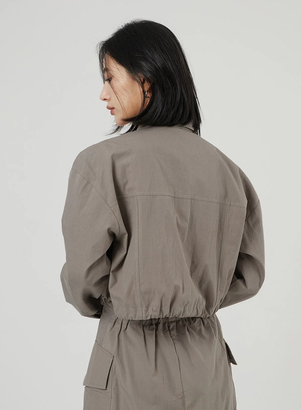 String Detail Cropped Shirt OF310 - Image 6