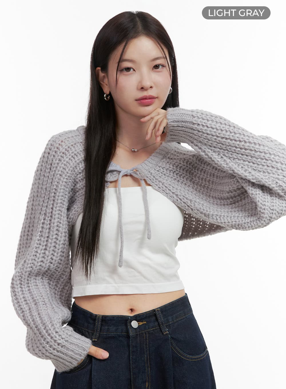 Stringed Hollow Bolero Cardigan OO416 - Image 9