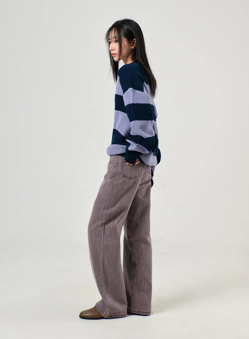 Stripe Knit Sweater OF405 - Image 3
