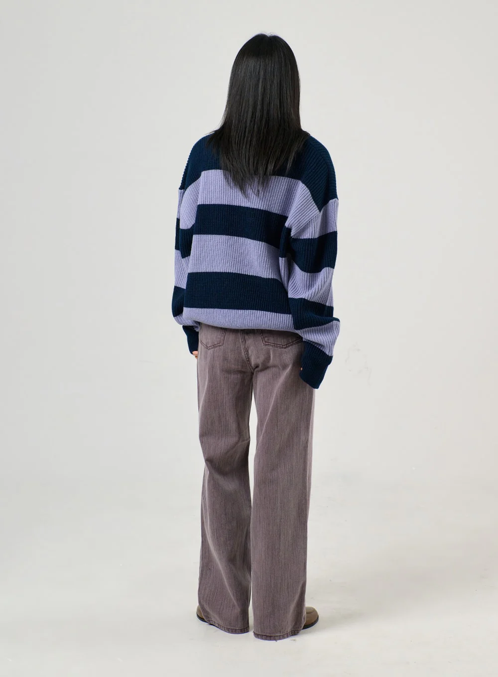 Stripe Knit Sweater OF405 - Image 4