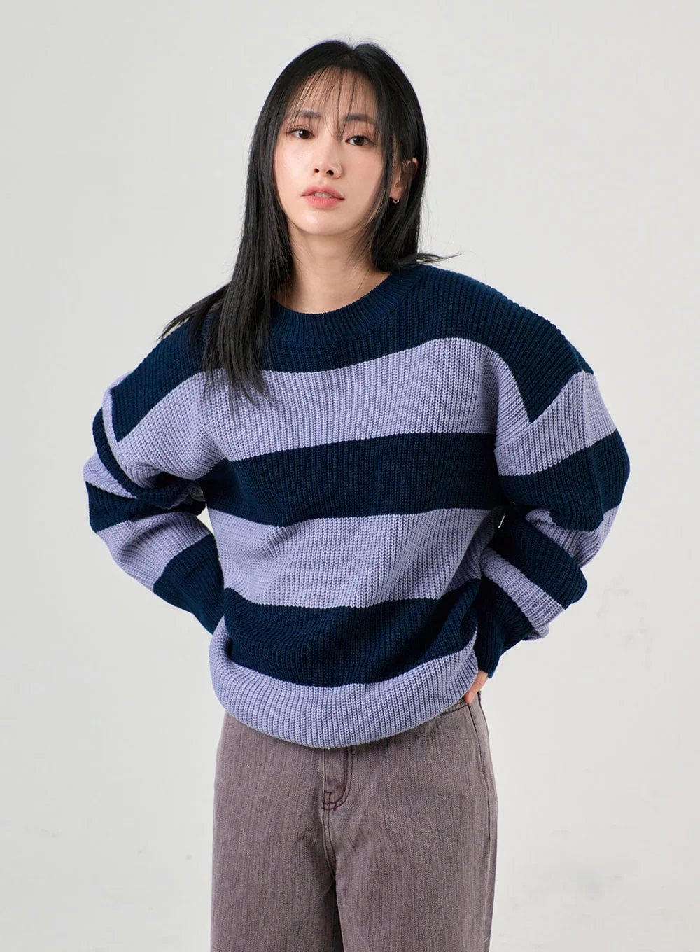 Stripe Knit Sweater OF405 - Image 6
