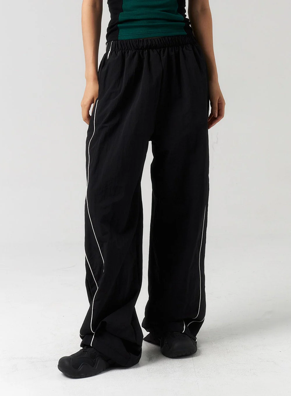 Stripe Nylon Track Pants CU323 - Image 2