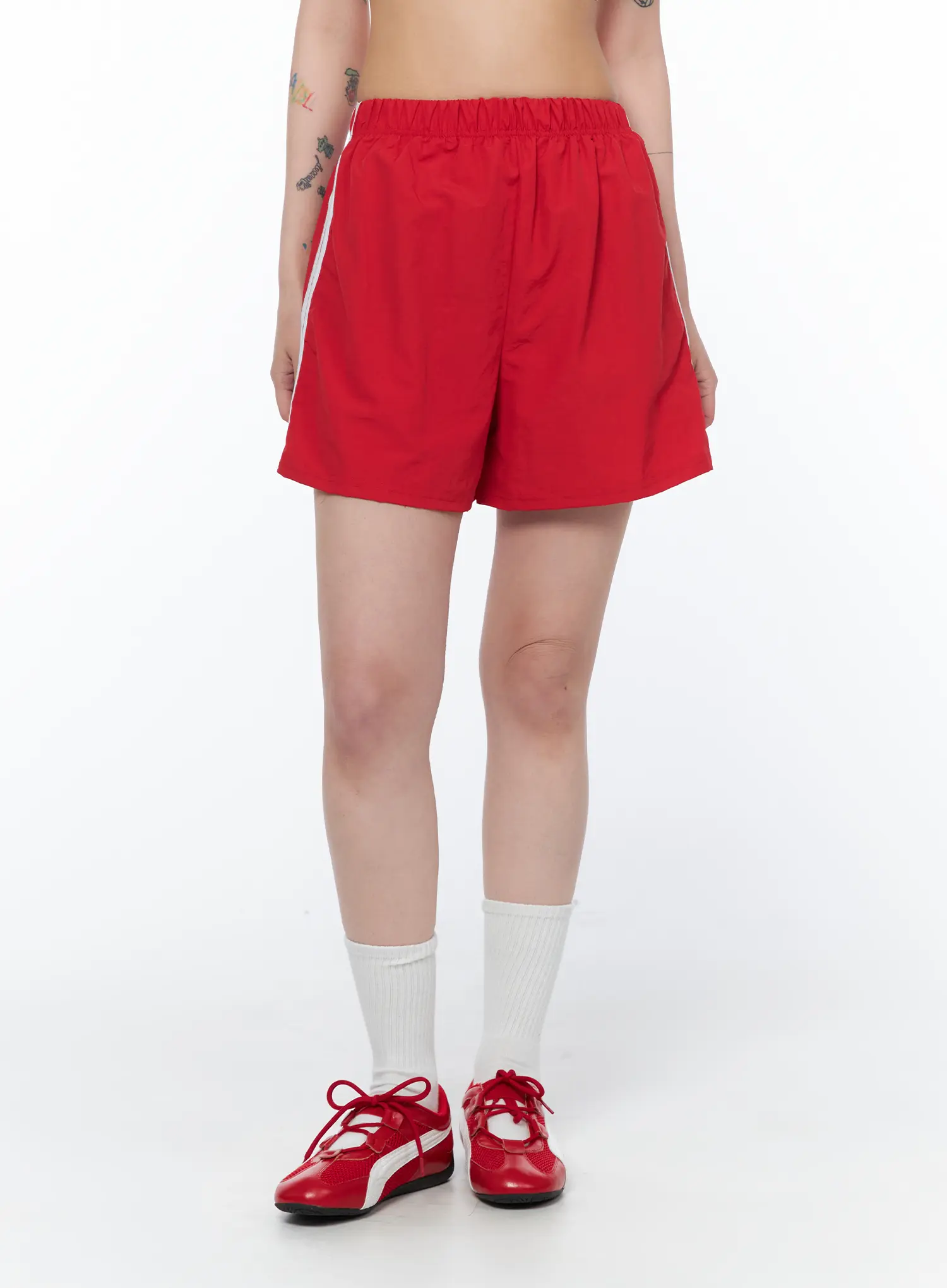Striped Athletic Shorts CA524 - Image 10