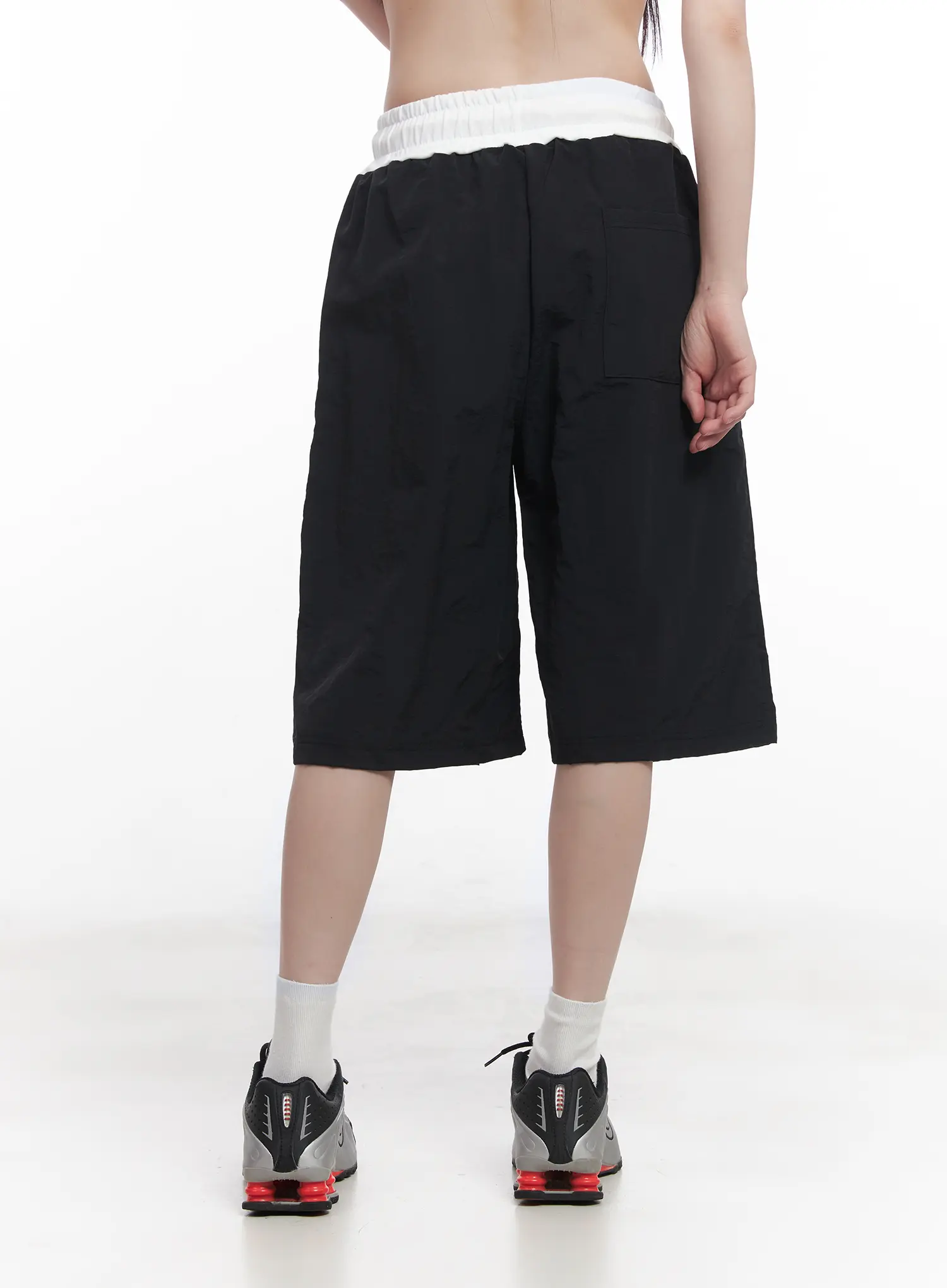 Striped Bermuda Sweat Shorts CU518 - Image 5
