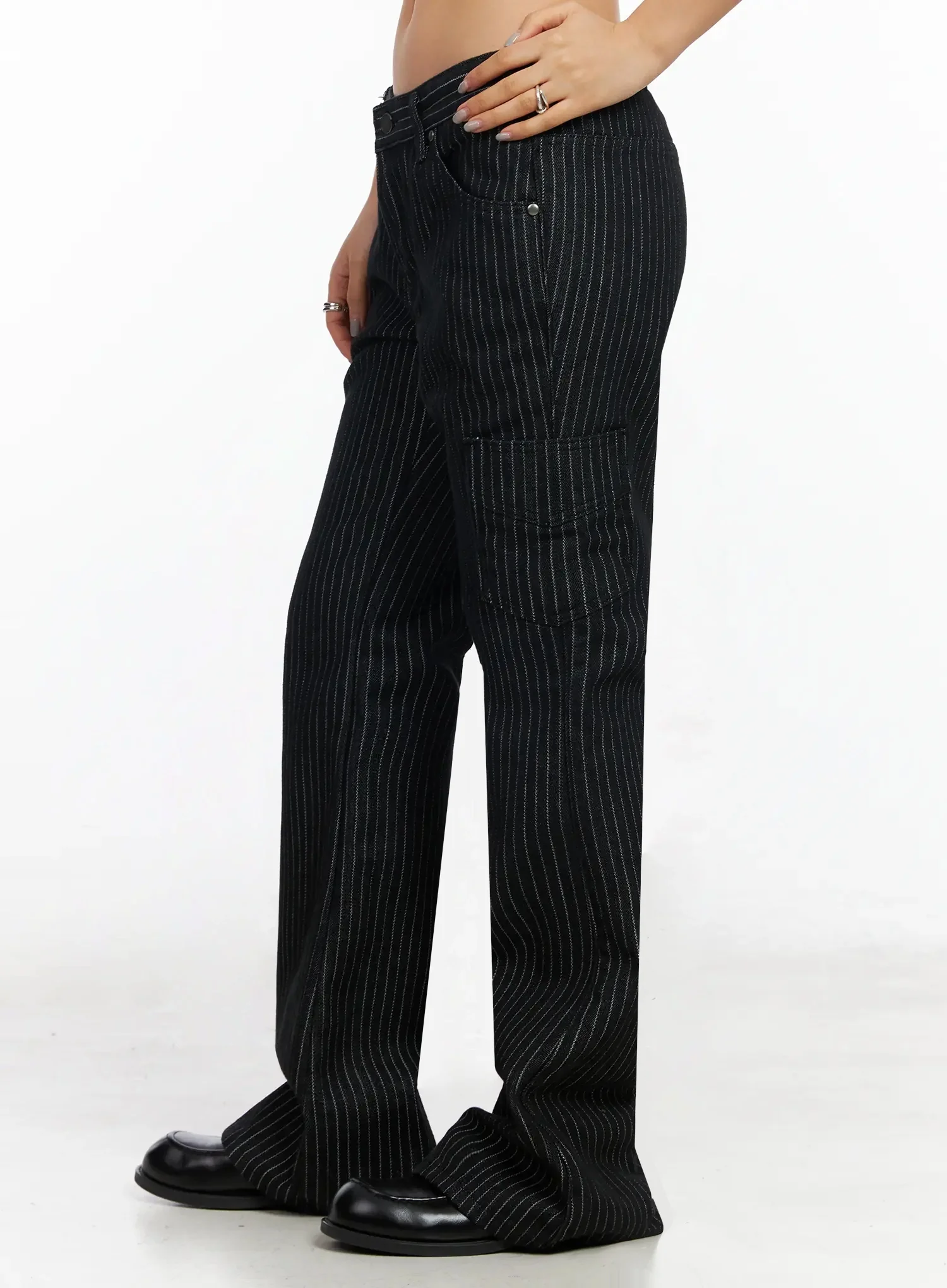 Striped Bootcut Pants CA513 - Image 10