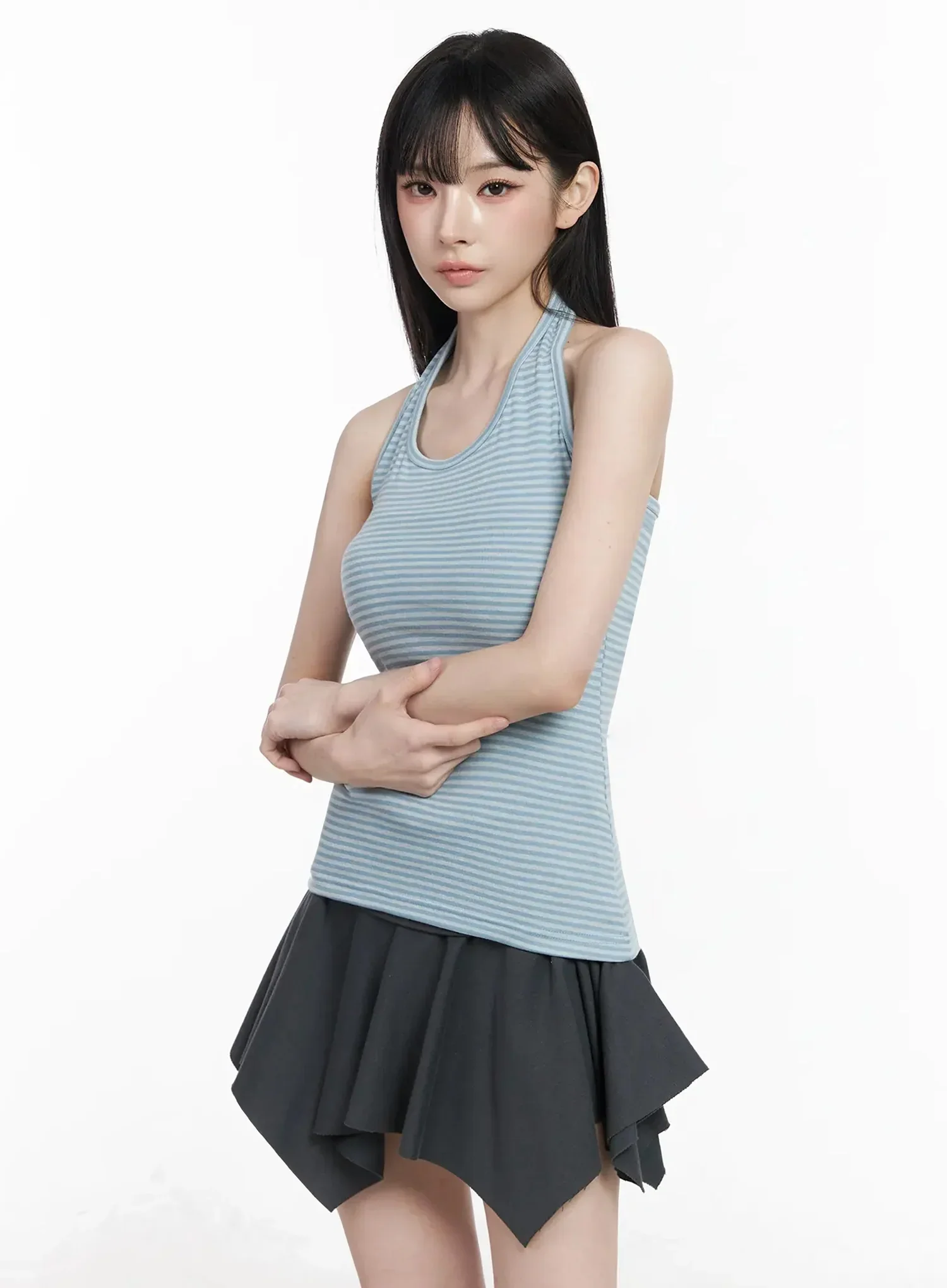 Striped Halter Neck Tank Top IY511 - Image 18