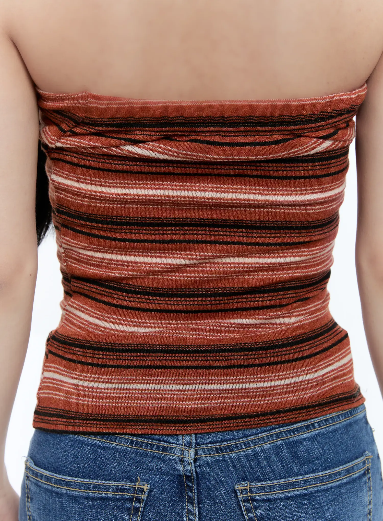 Striped Knit Tube Top CG501 - Image 6
