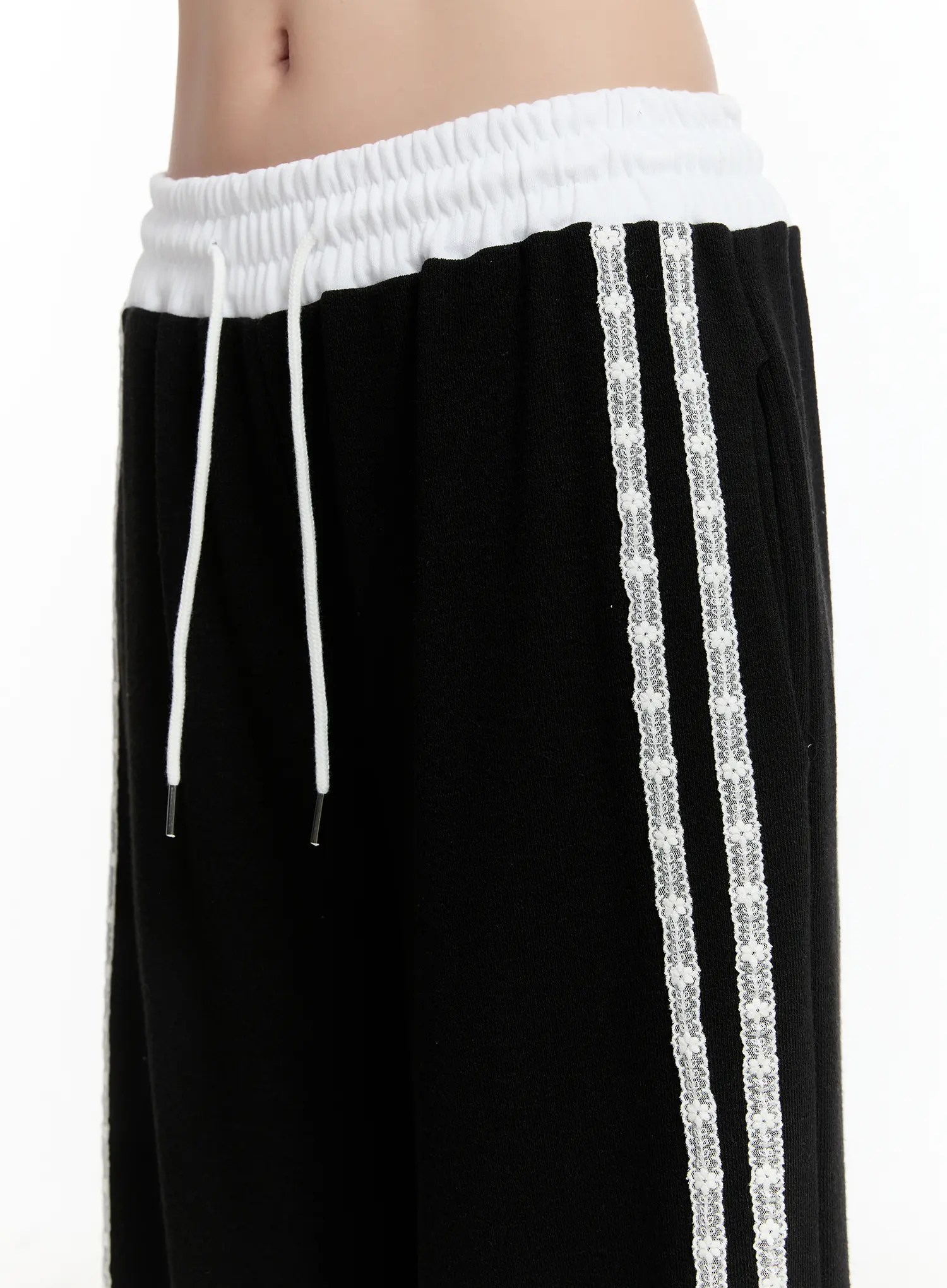 Striped Lace Sweatpants CM511 - Image 8