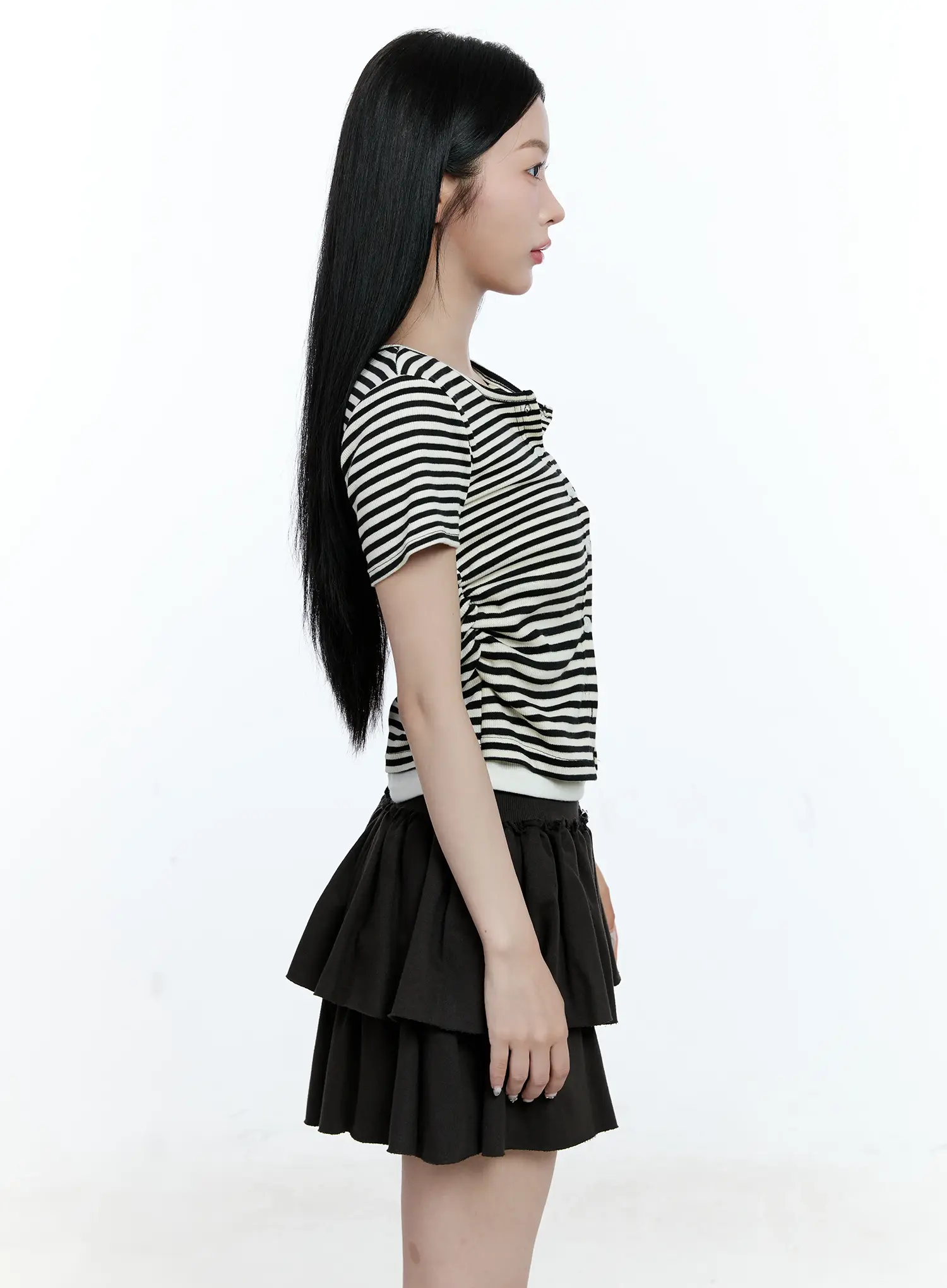 Striped Layered Cardigan CG513 - Image 5