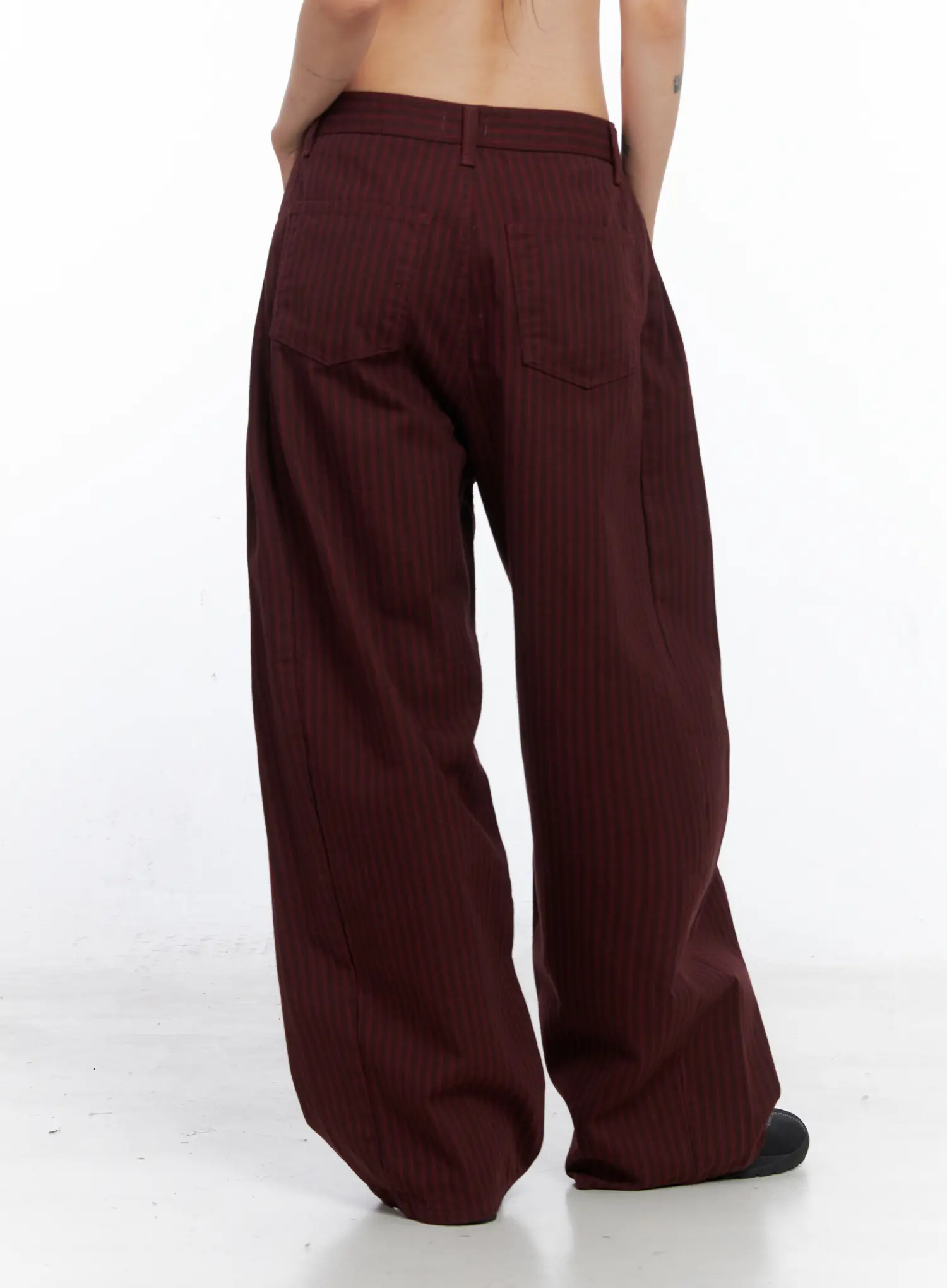 Striped Side Pintuck Wide Pants CO507 - Image 6