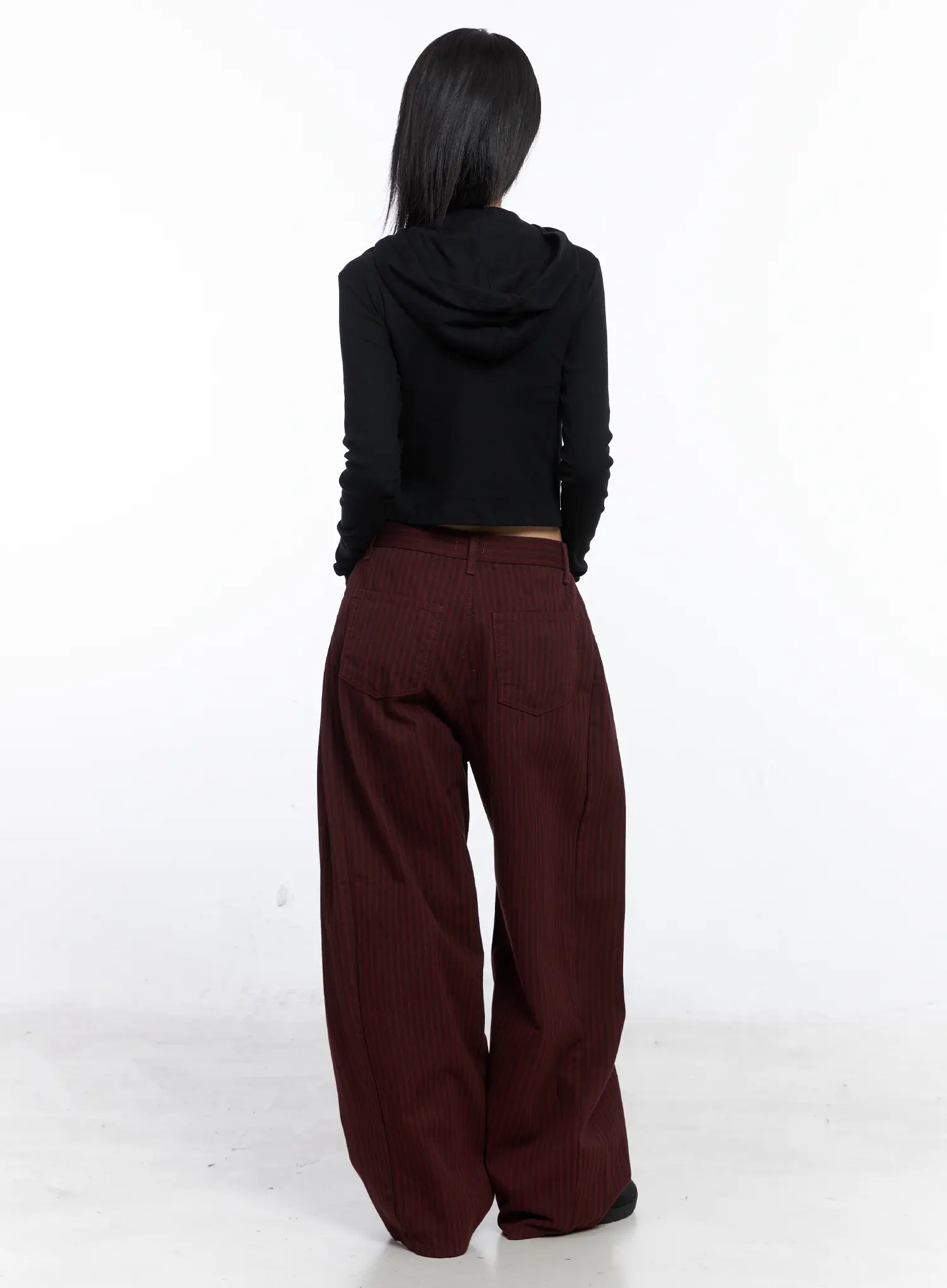 Striped Side Pintuck Wide Pants CO507 - Image 7