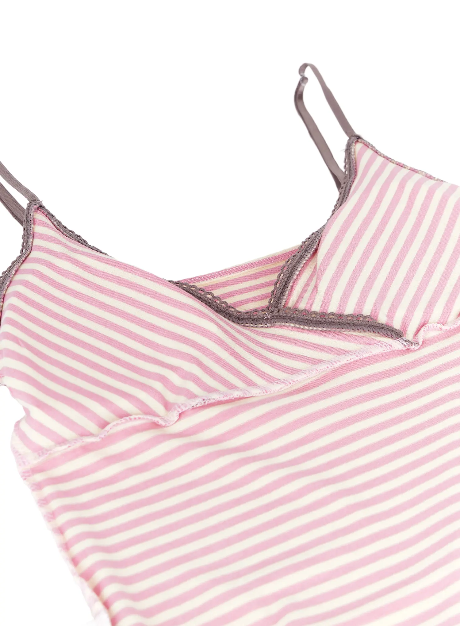 Striped V-Neck Sleeveless Top CA515 - Image 10