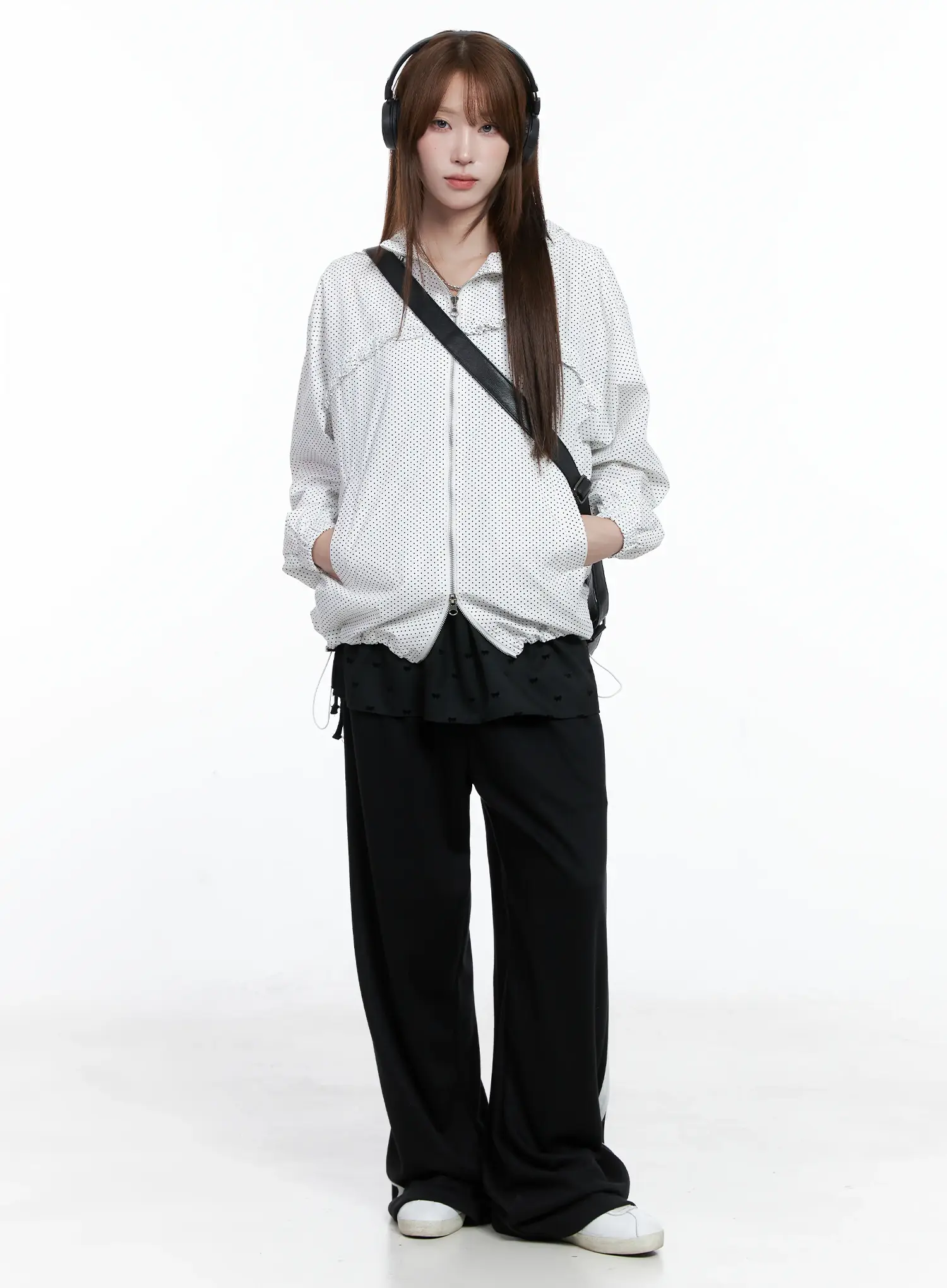 Striped Wide-Leg Sweatpants CS501 - Image 2