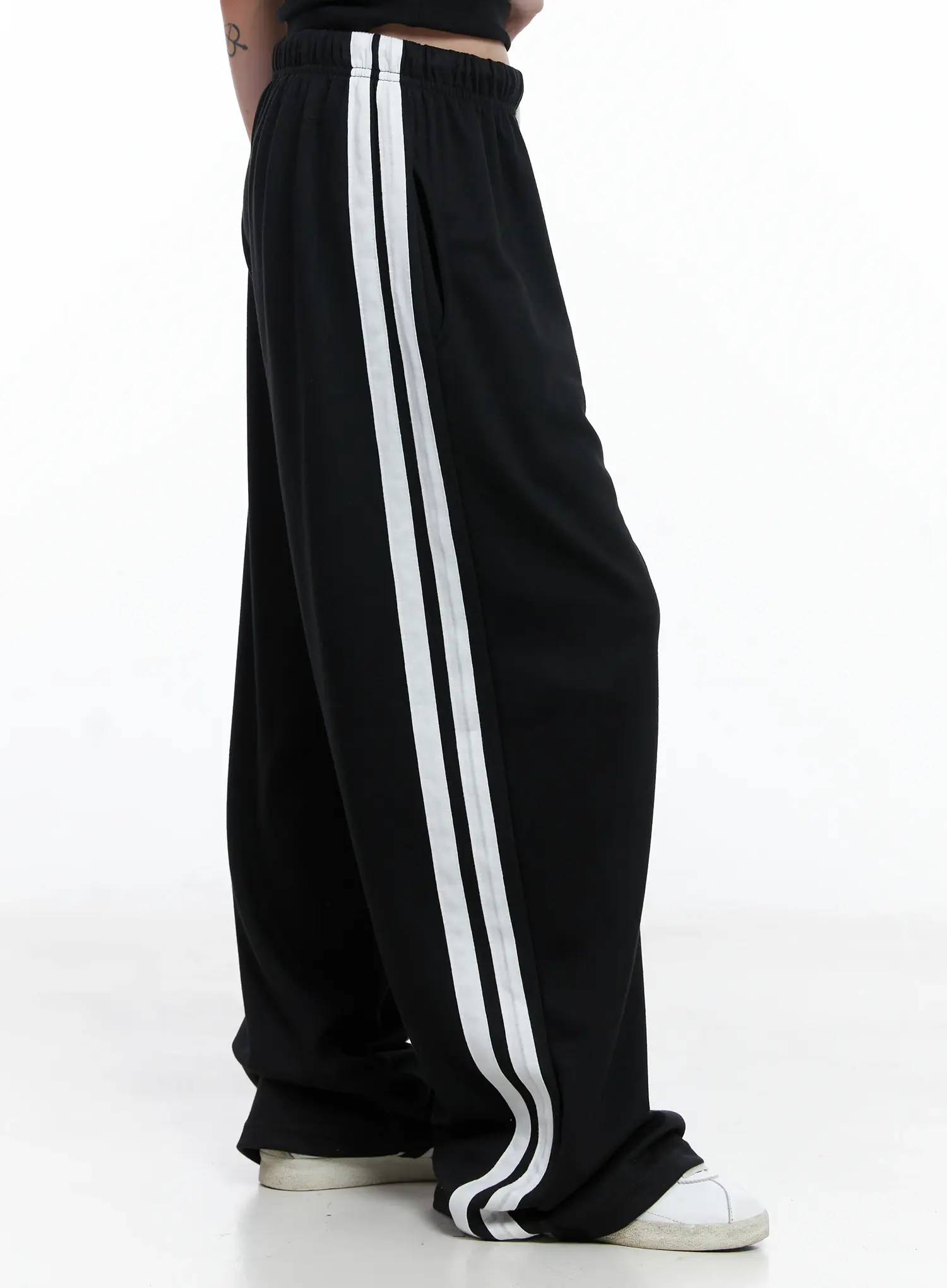Striped Wide-Leg Sweatpants CS501 - Image 3