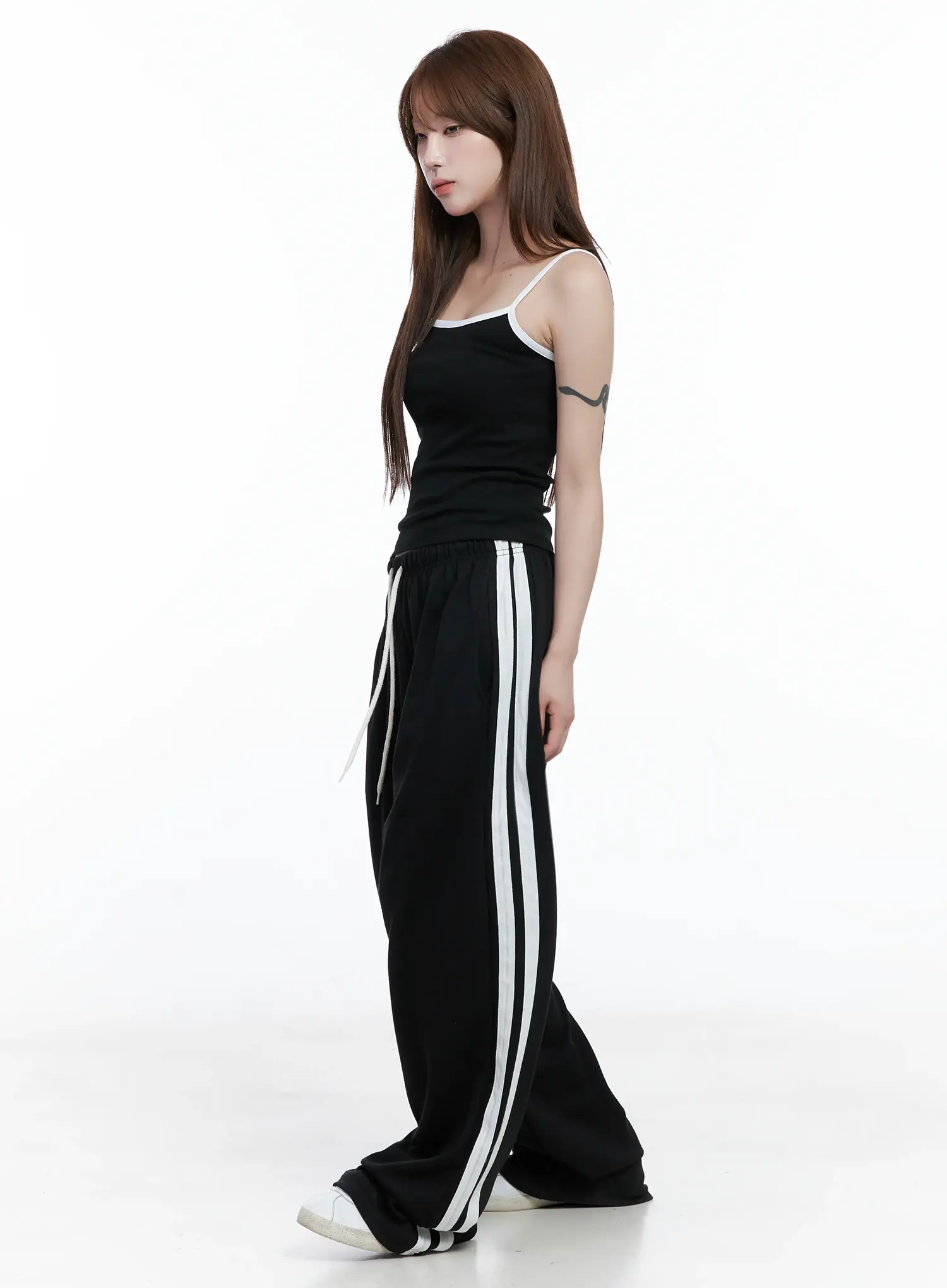Striped Wide-Leg Sweatpants CS501 - Image 6