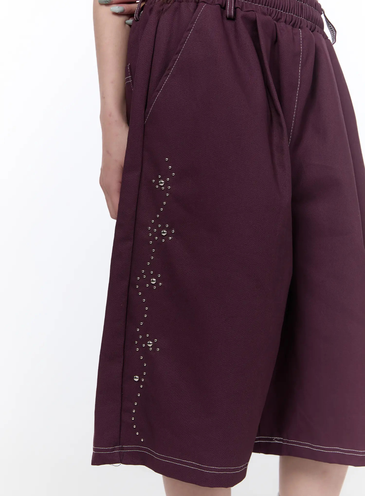 Studded Bermuda Shorts CA522 - Image 3