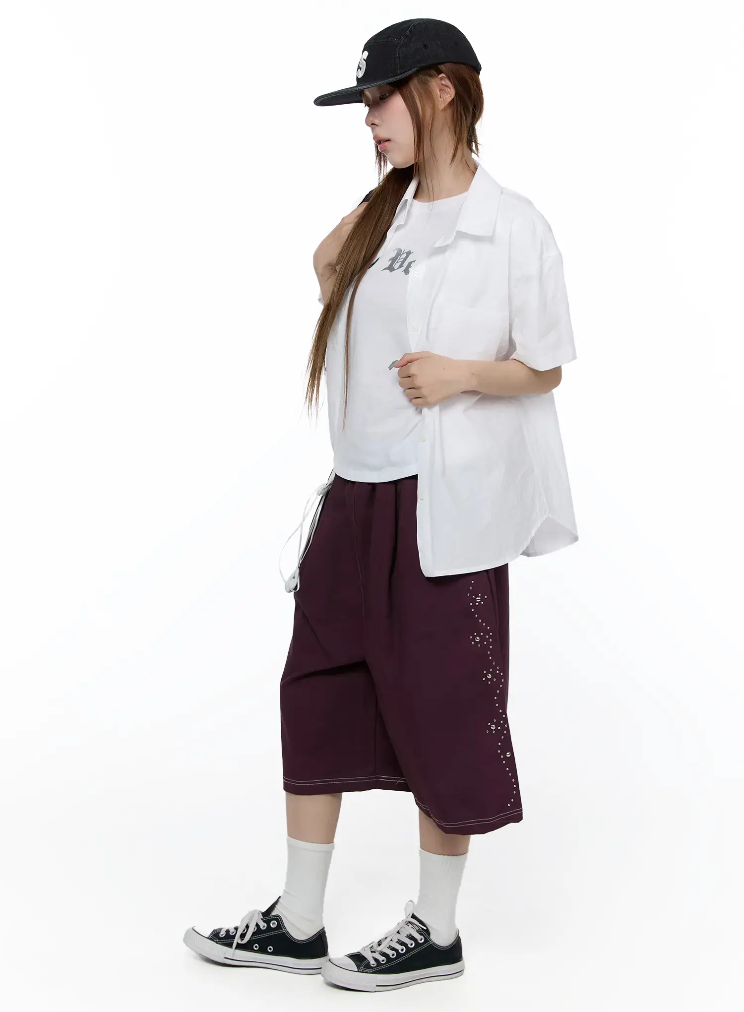Studded Bermuda Shorts CA522 - Image 5