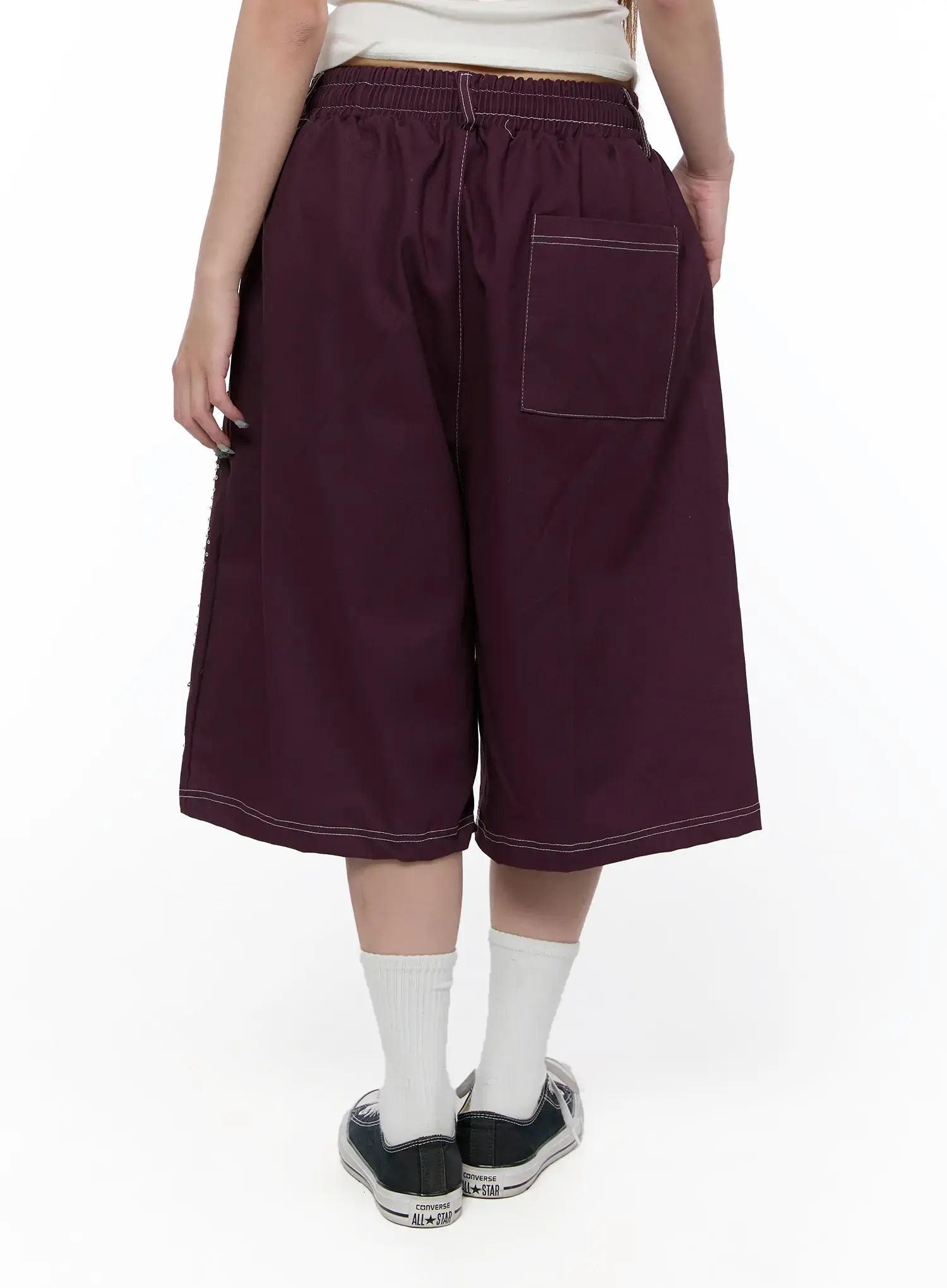 Studded Bermuda Shorts CA522 - Image 7