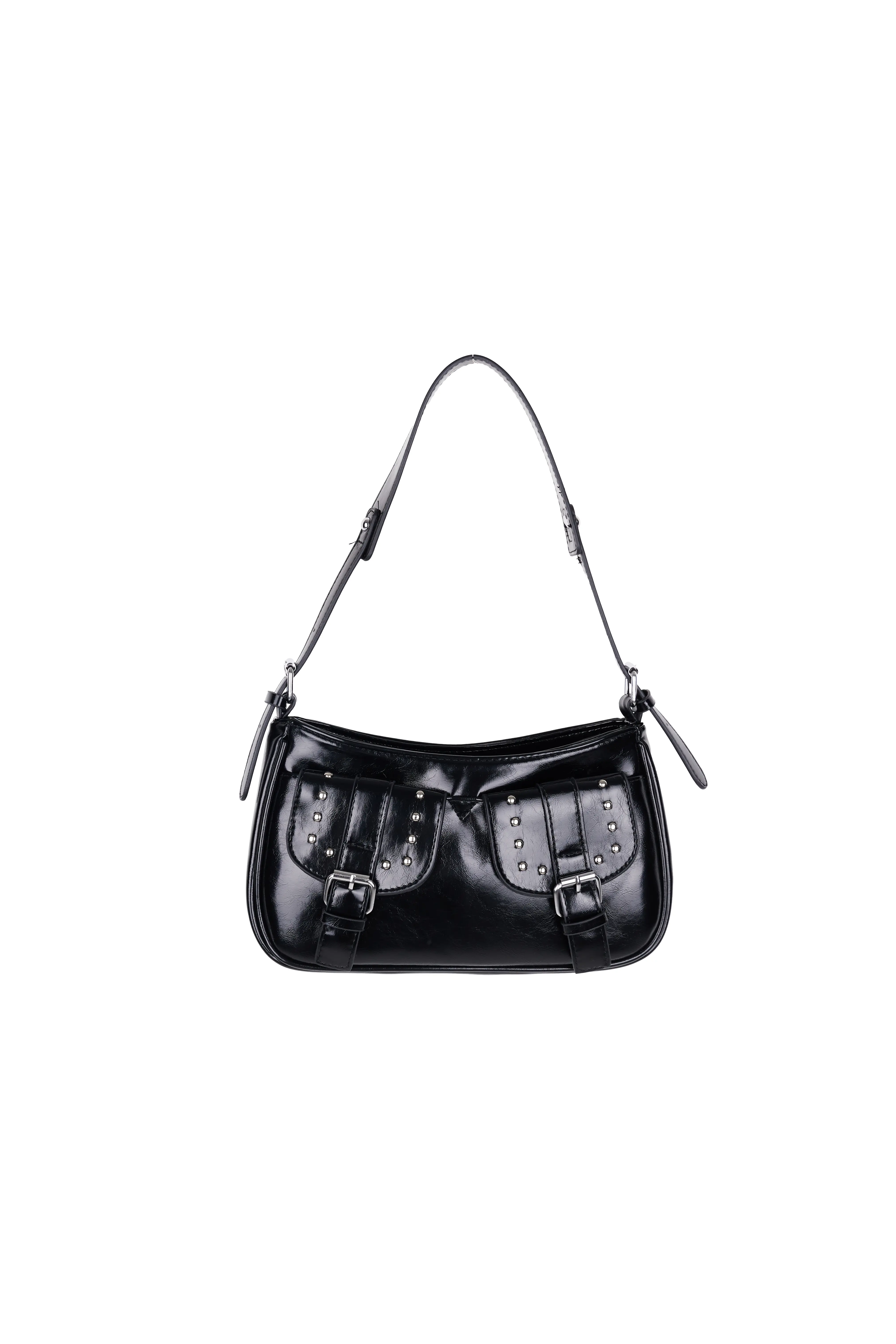Studded Buckle Double Pocket Purse IY511 - Image 13