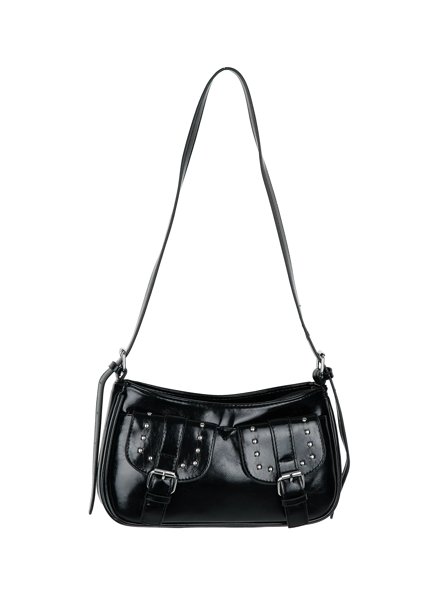 Studded Buckle Double Pocket Purse IY511 - Image 14