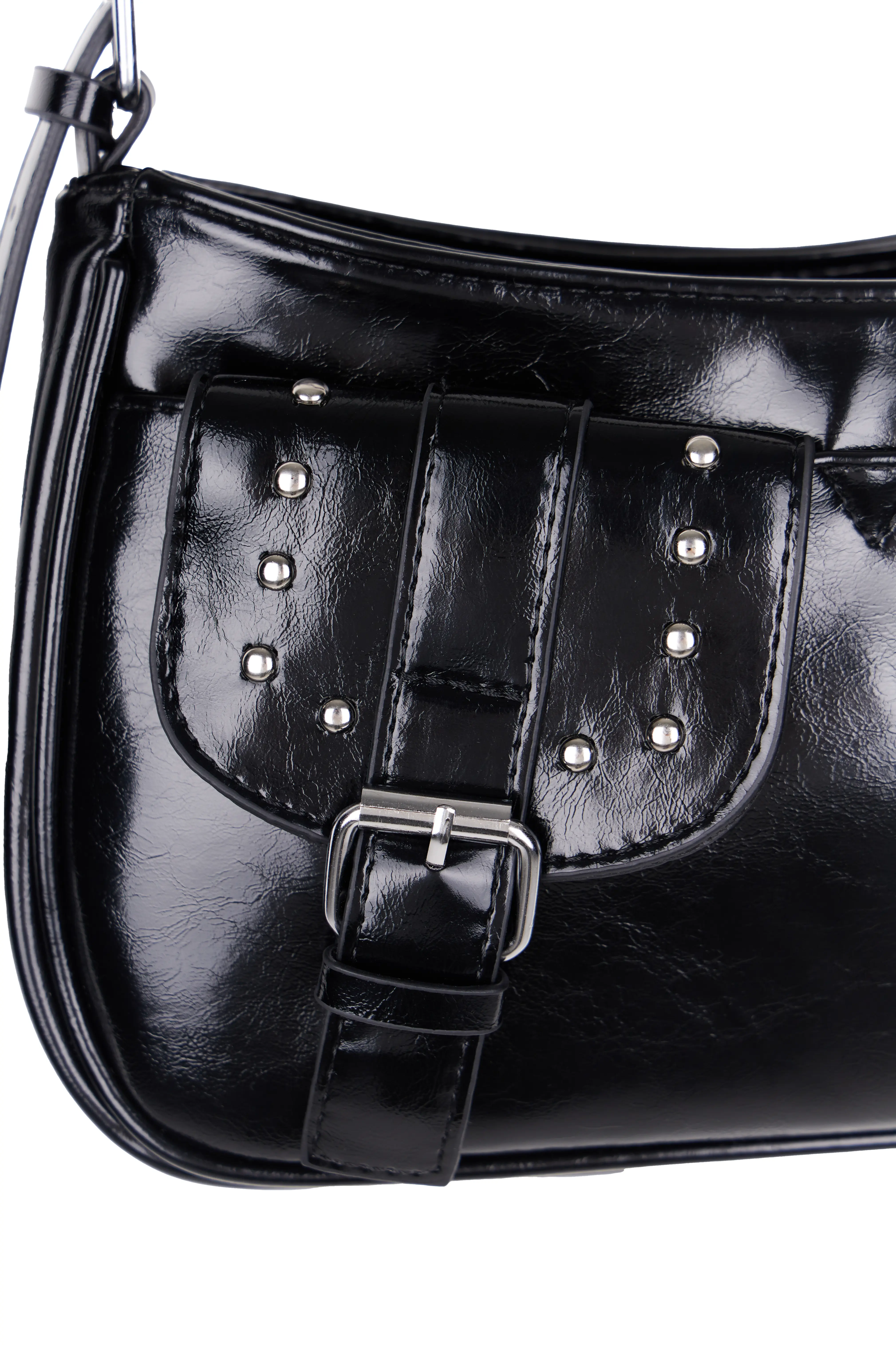 Studded Buckle Double Pocket Purse IY511 - Image 16