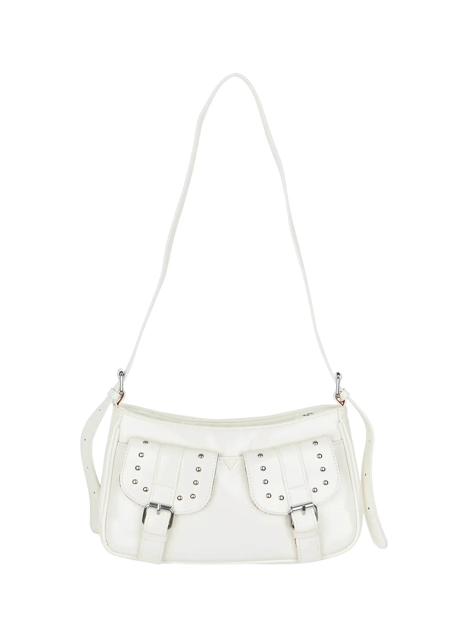 Studded Buckle Double Pocket Purse IY511 - Image 8