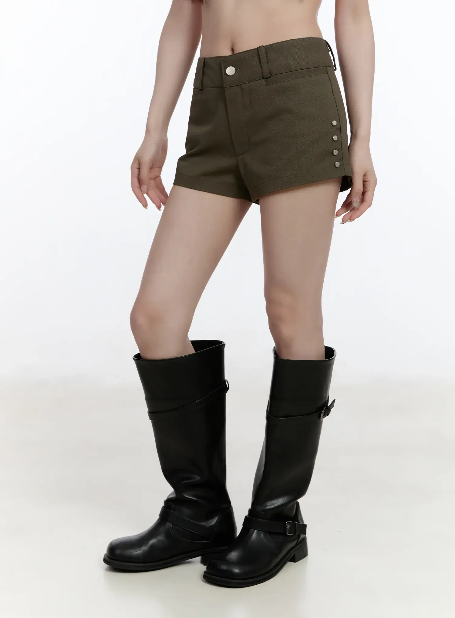 Studded Cotton Shorts CA502 - Image 2