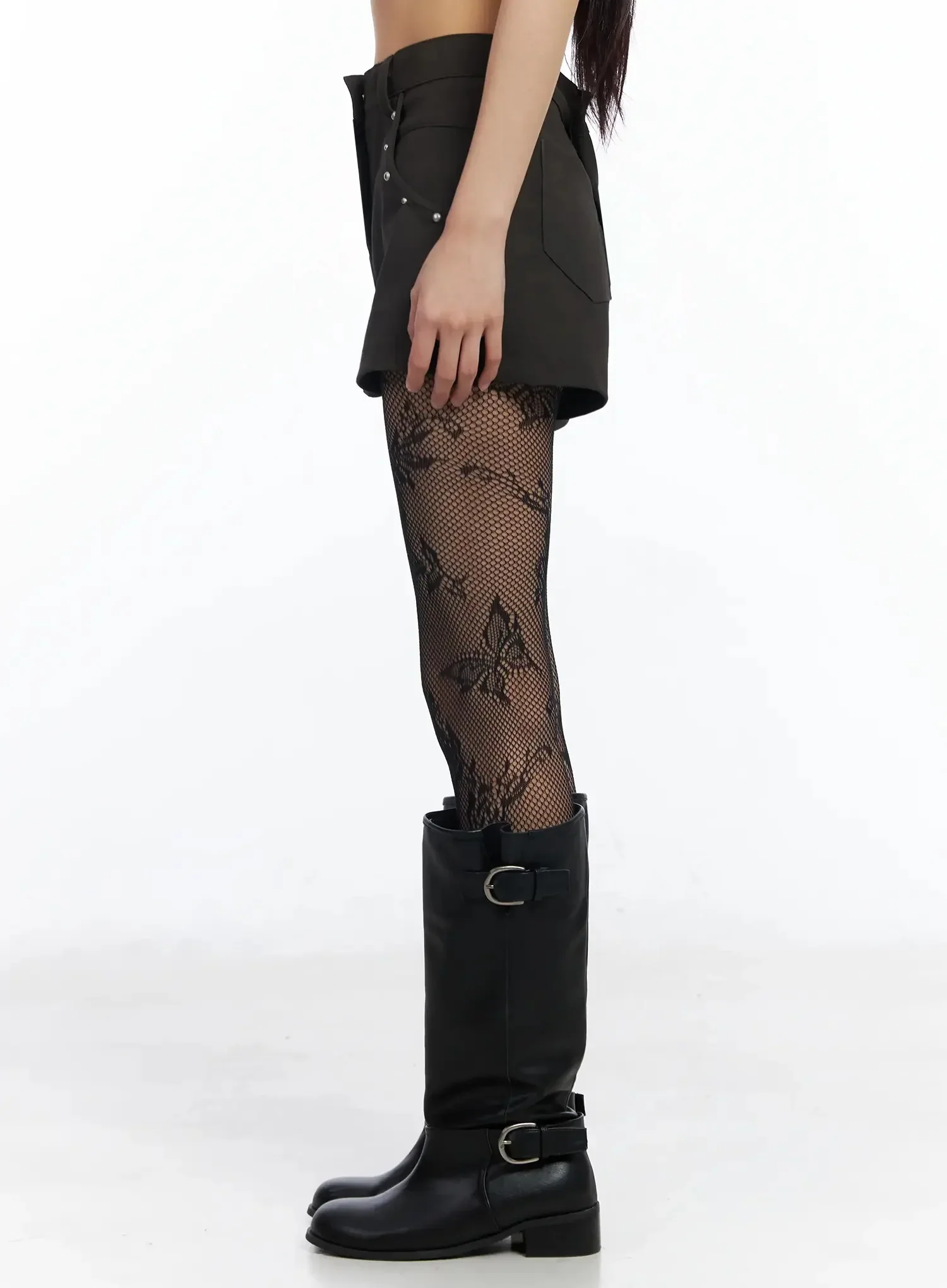 Studded Leather Shorts IM530 - Image 11