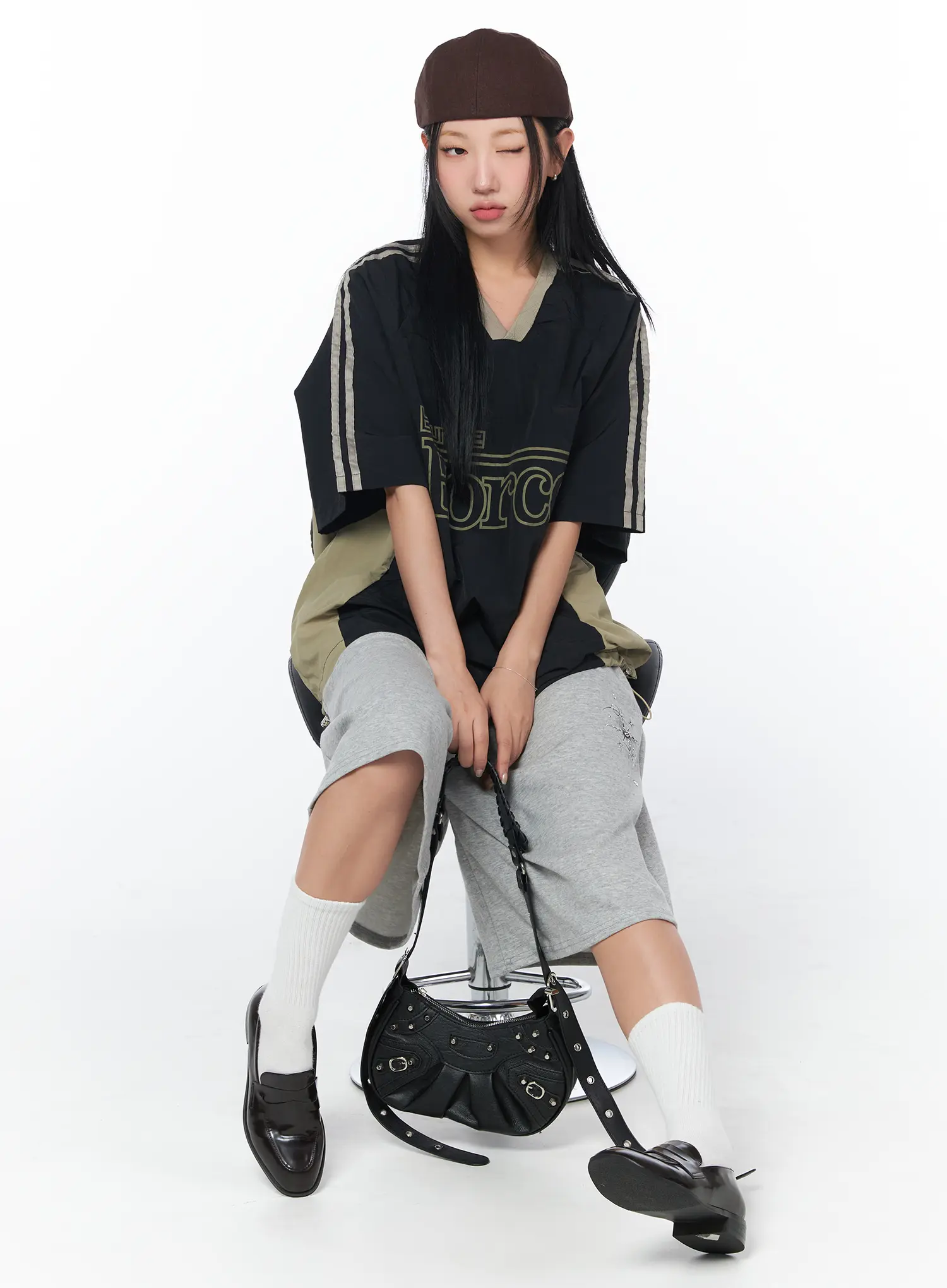 Studded Summer Bermuda Shorts CY513 - Image 8