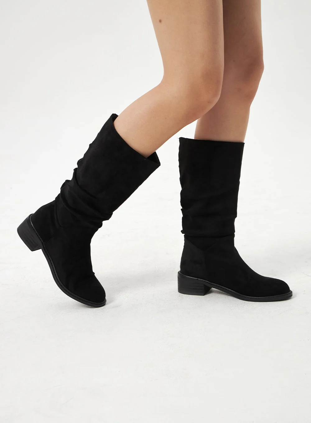 Suede Knee High Boots CA320 - Image 2