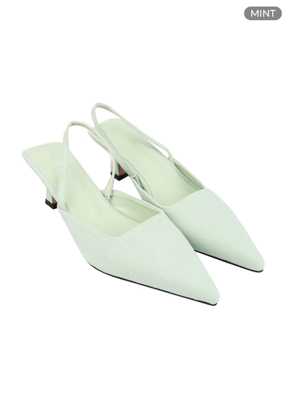 Suede Pointed Toe Slingback Kitten Heels OM426 - Image 8